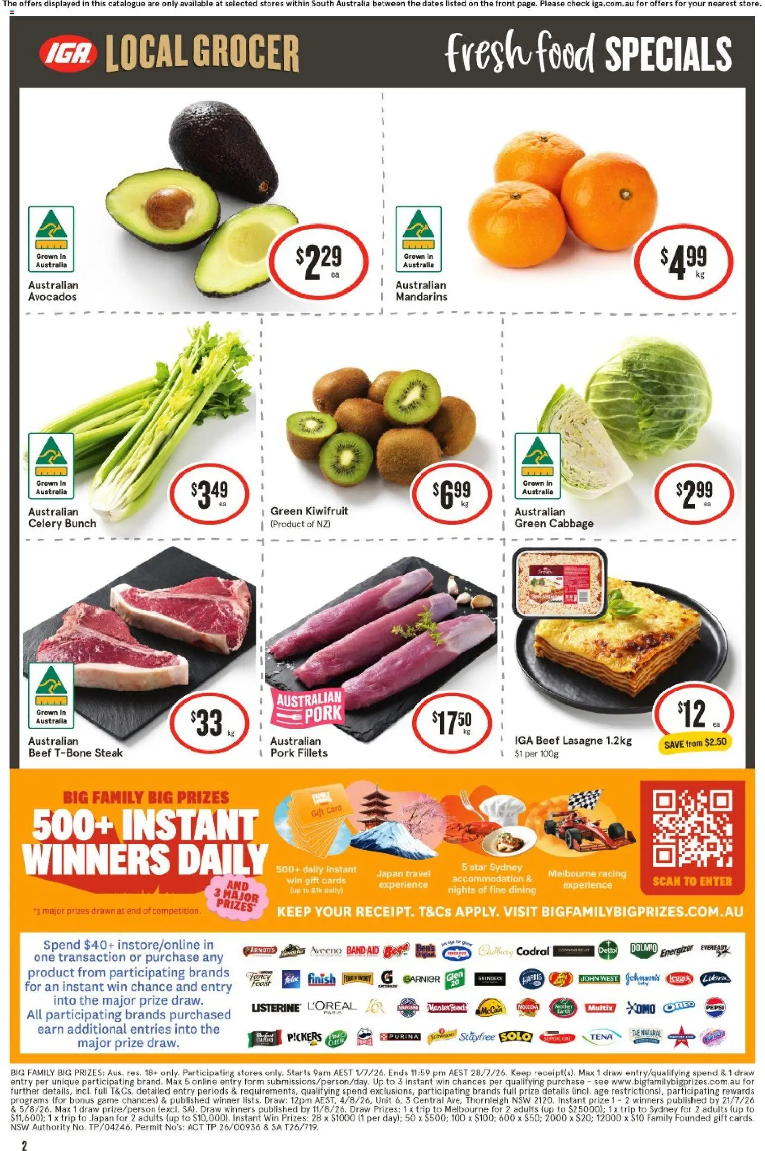 IGA catalogue - valid from 15/07/2026 | Page: 8 | Products: Toilet, Beef, Vitamin, Pain relief
