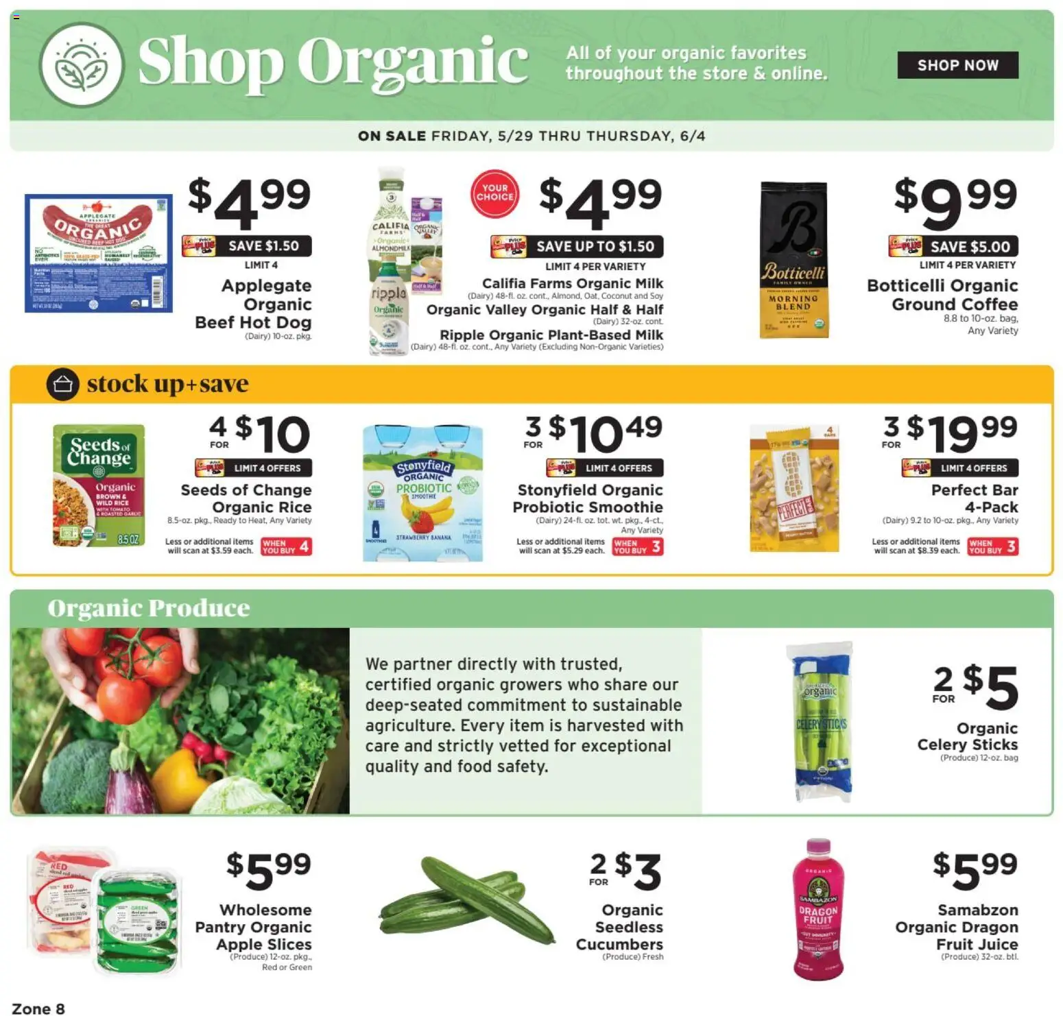 ShopRite Weekly Ad - valid from 29.05.2026 | Page: 12 | Products: Milk, Rice, Beef, Cucumbers