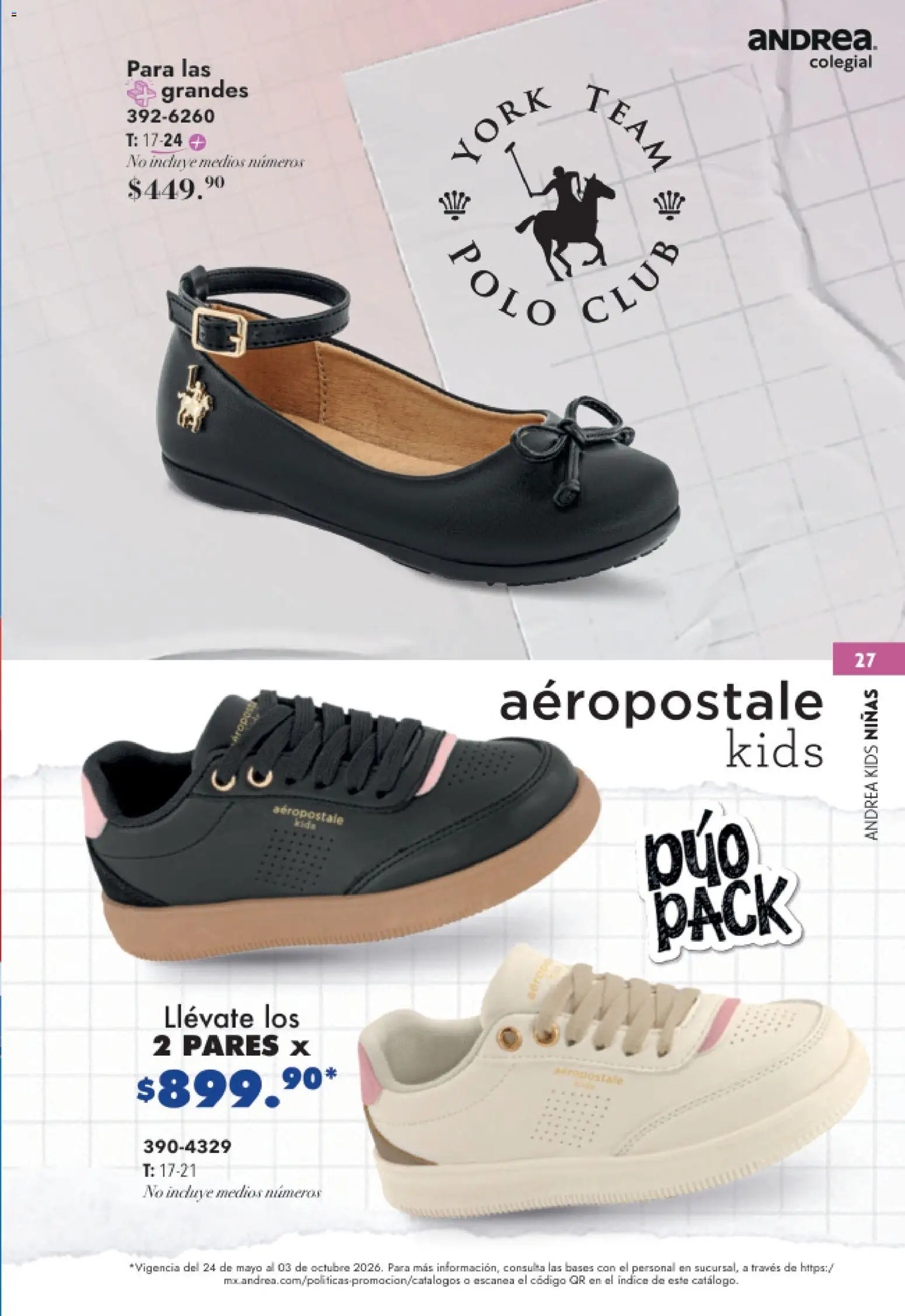 Nuevas ofertas de Andrea válidas en toda la República Mexicana desde el 23/05/2026. ¡Encuentra las mejores ofertas en Andrea catálogo Colegial! | Página: 27