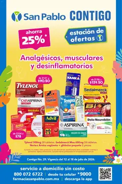 Vista previa de Farmacia San Pablo catálogo, nuevo folleto de la tienda, válido en México a partir del 12/07/2026