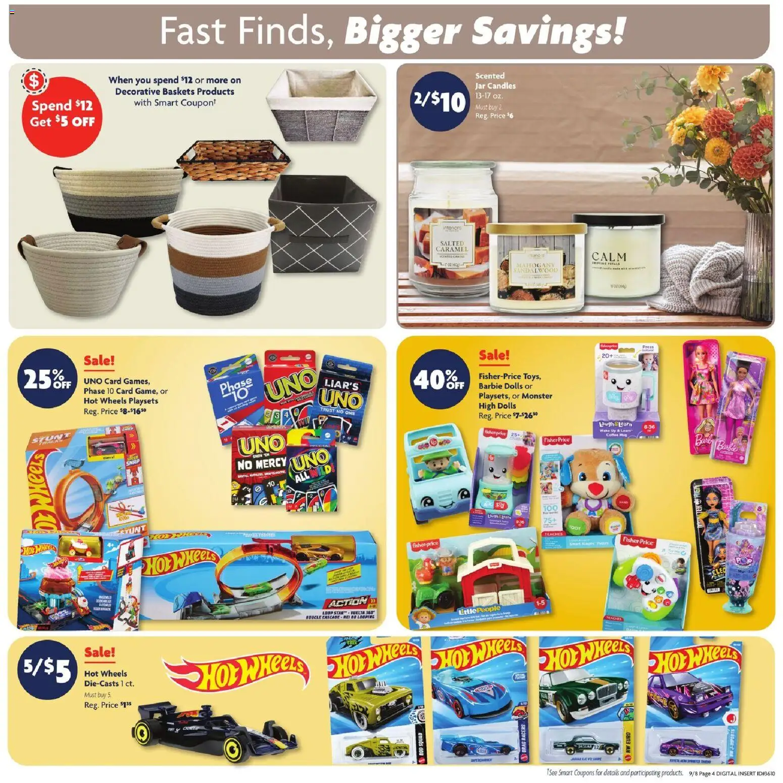 Family Dollar Weekly Ad - valid from 09/08/2026 | Page: 8 | Products: Press, Candles, Coffee, Rod