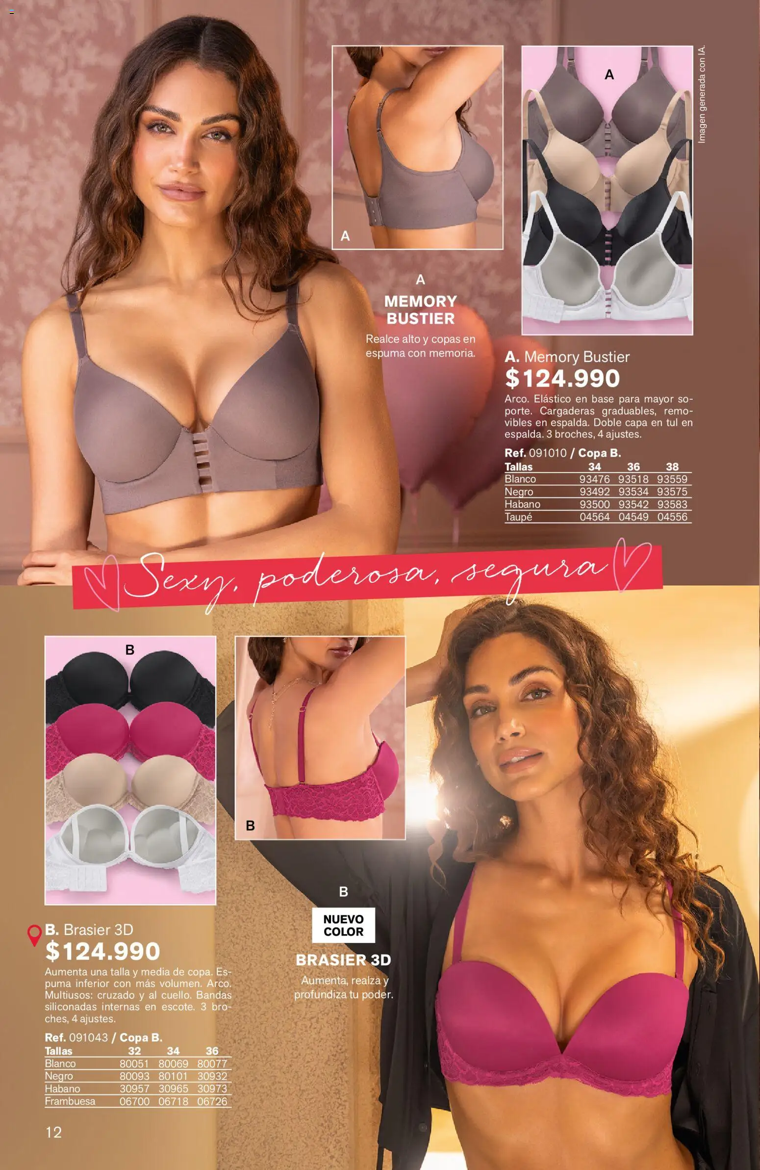 Leonisa revista - valida desde el 24/08/2026 | Página: 12 | Productos: Espuma, Brasier