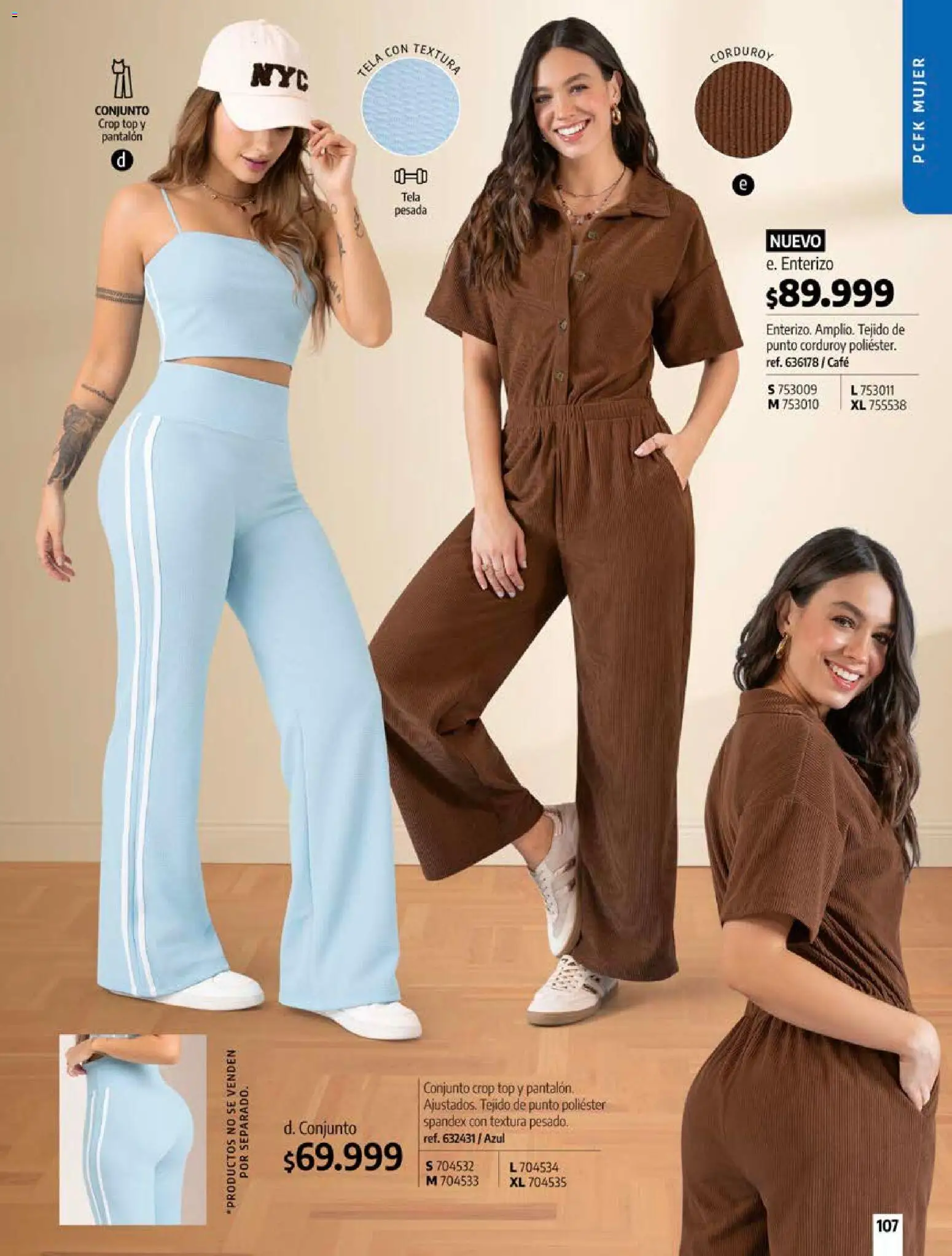 Pacifika revista - valida desde el 18/09/2026 | Página: 107 | Productos: Top, Conjunto, Café, Enterizo