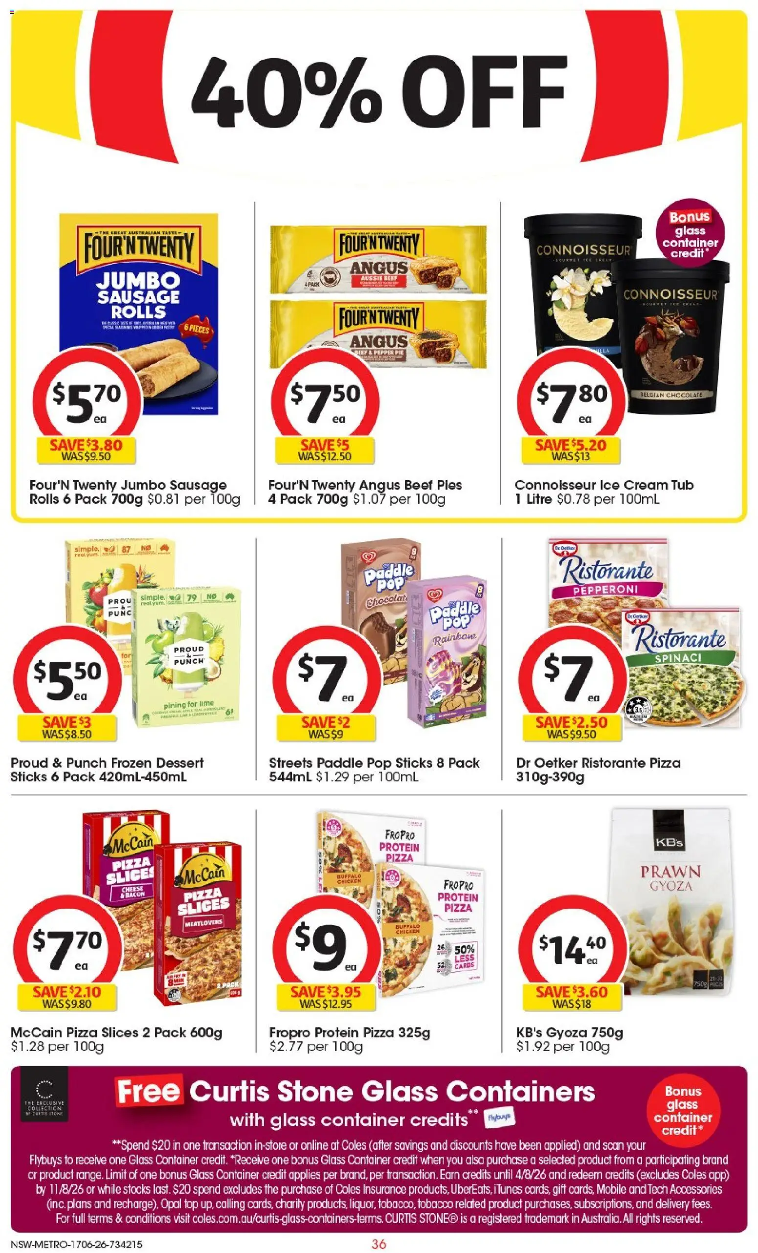 Coles catalogue - valid from 17.06.2026 | Page: 36 | Products: Pizza, Chicken, Pepper, Accessories
