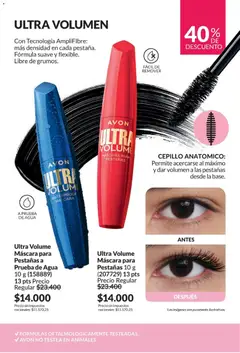 Vista previa Avon -  Campaña 6/2026 válido desde el 01.06.2026 | Página: 12 | Productos: Cepillo, Máscara, Agua