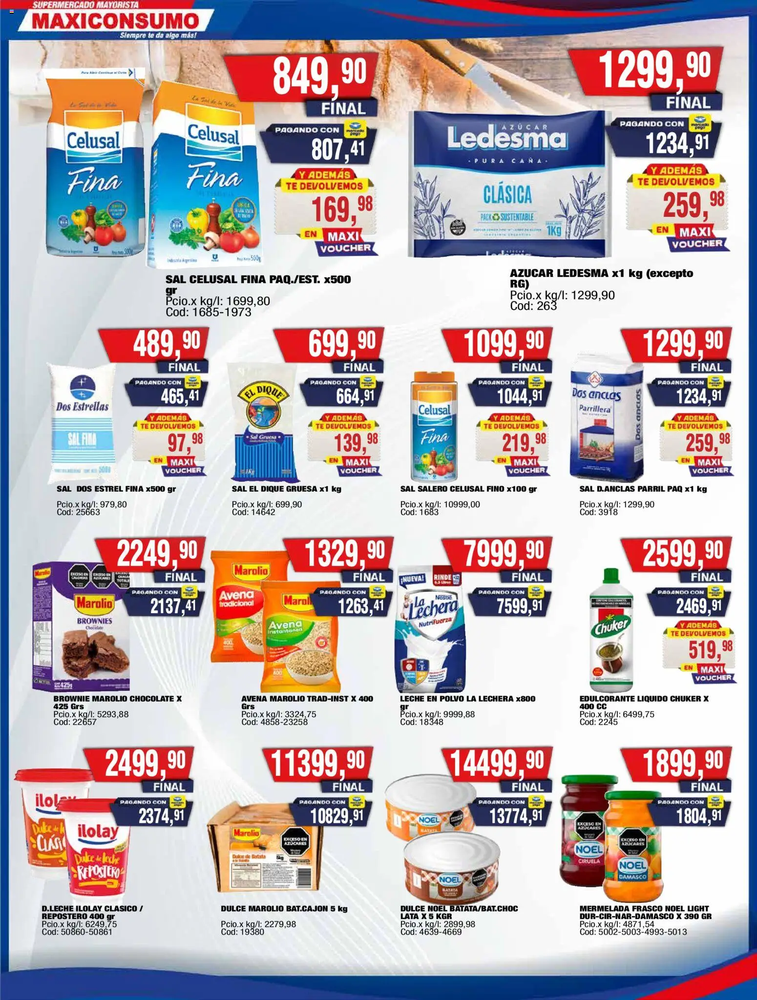 Maxiconsumo ofertas │ válido desde el 18.05.2026 | Página: 6 | Productos: Azucar, Sal, Leche, Té