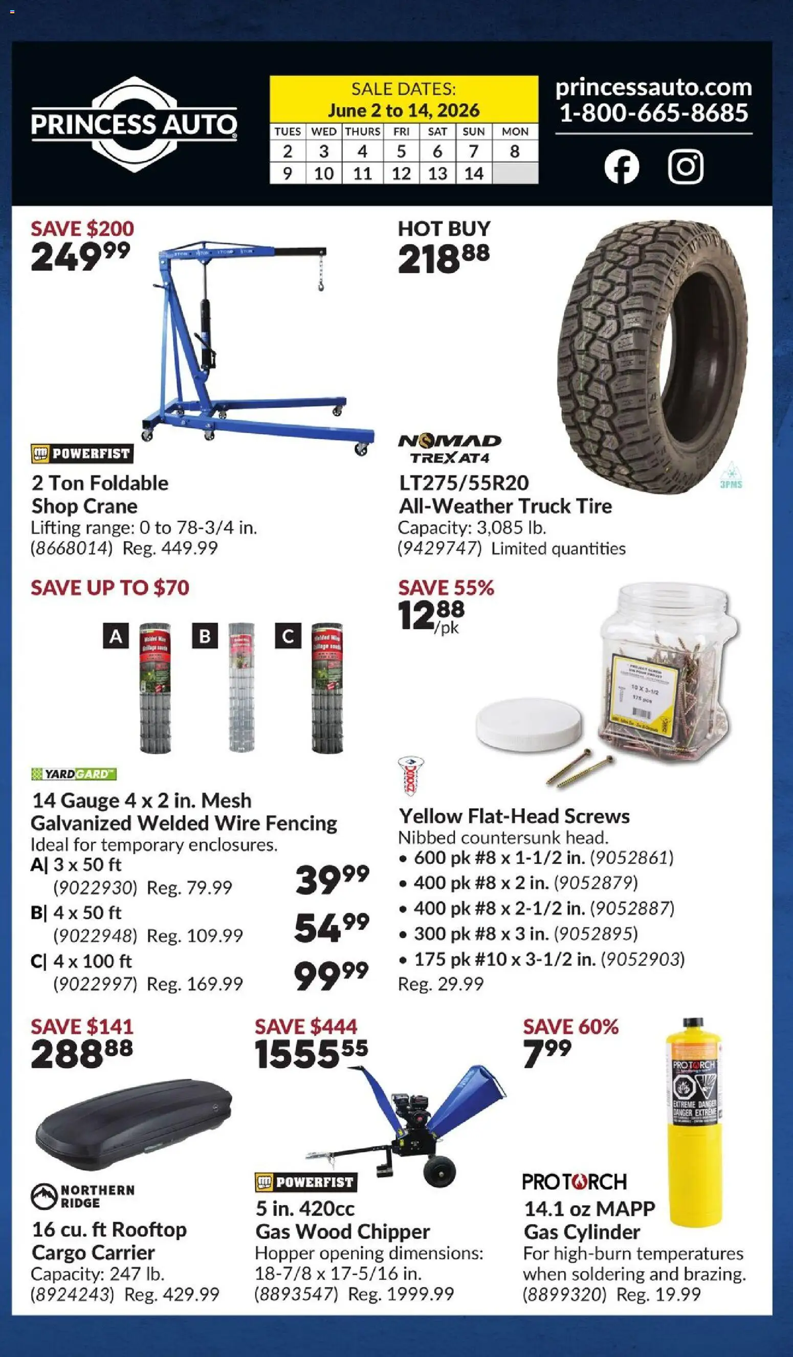 Princess Auto flyer valid from 02.06.2026 | Page: 2 | Products: Ridge
