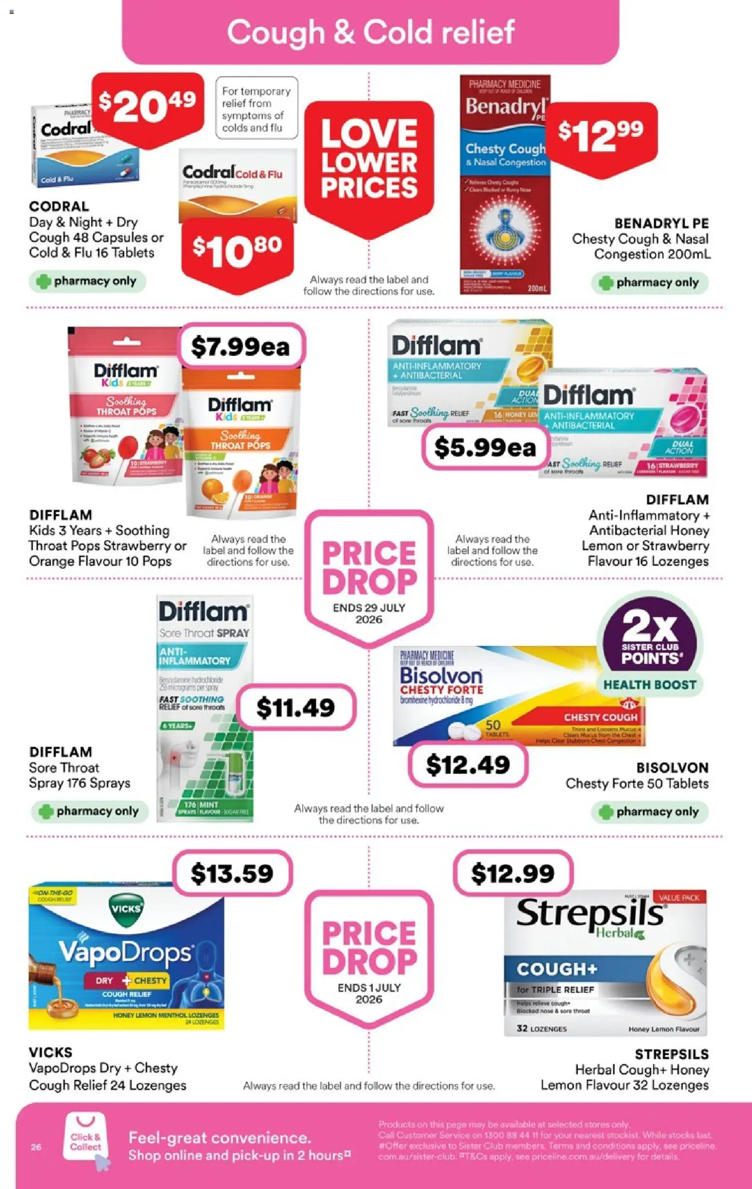 Priceline Pharmacy catalogue - valid from 20.05.2026 | Page: 26 | Products: Honey, Lemon, Herbal, Tablets