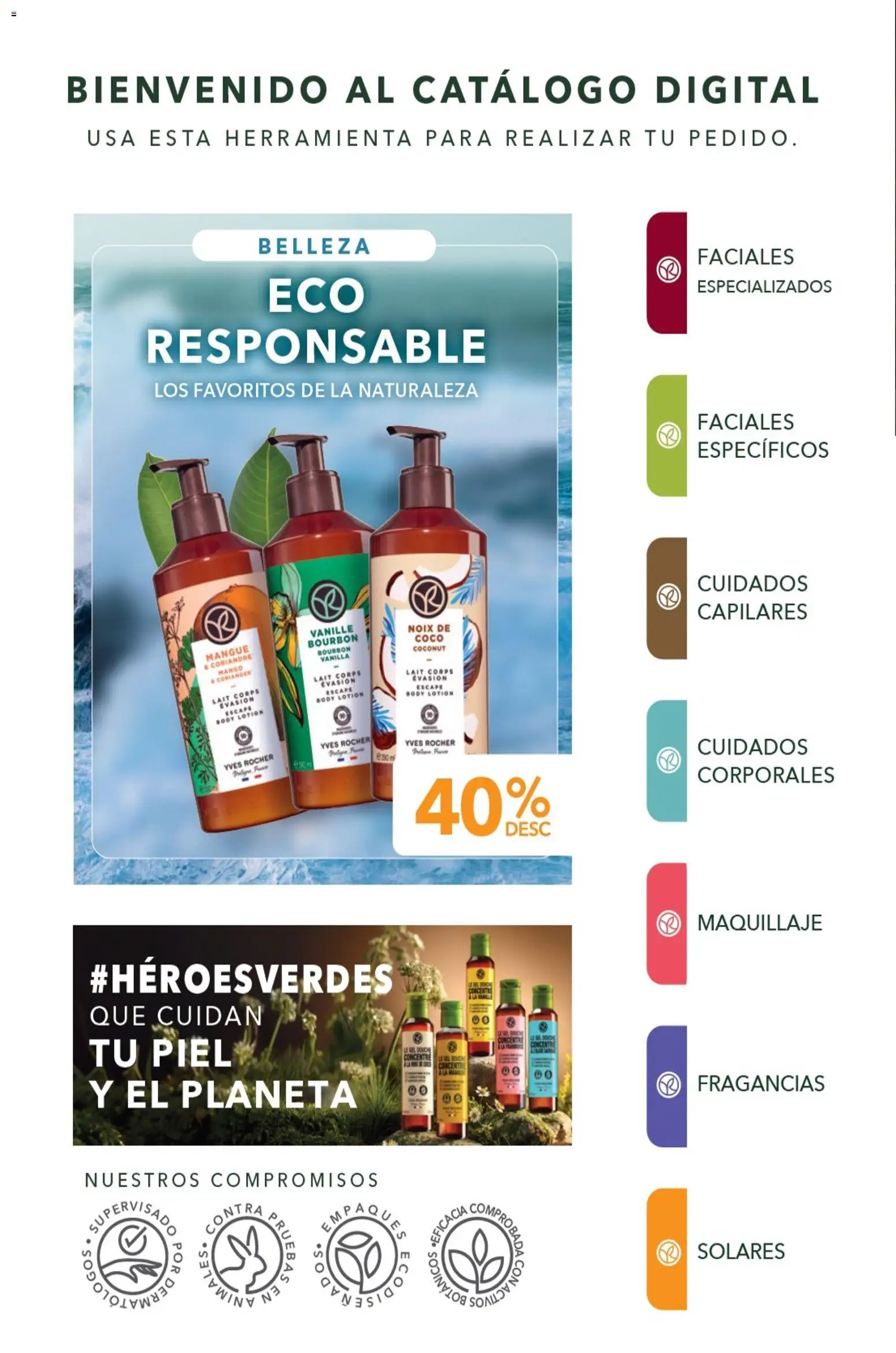 Nuevas ofertas de Yves Rocher válidas en toda la República Mexicana desde el 04/08/2026. ¡Encuentra las mejores ofertas en Yves Rocher campaña 11 2026! | Página: 2 | Productos: Coco, Mango, Body, Maquillaje