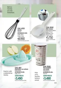 Vista previa Catálogo Amodil Campaña 9 válido desde el 05.05.2026 | Página: 107 | Productos: Harina, Colador, Batidor, Vaso medidor