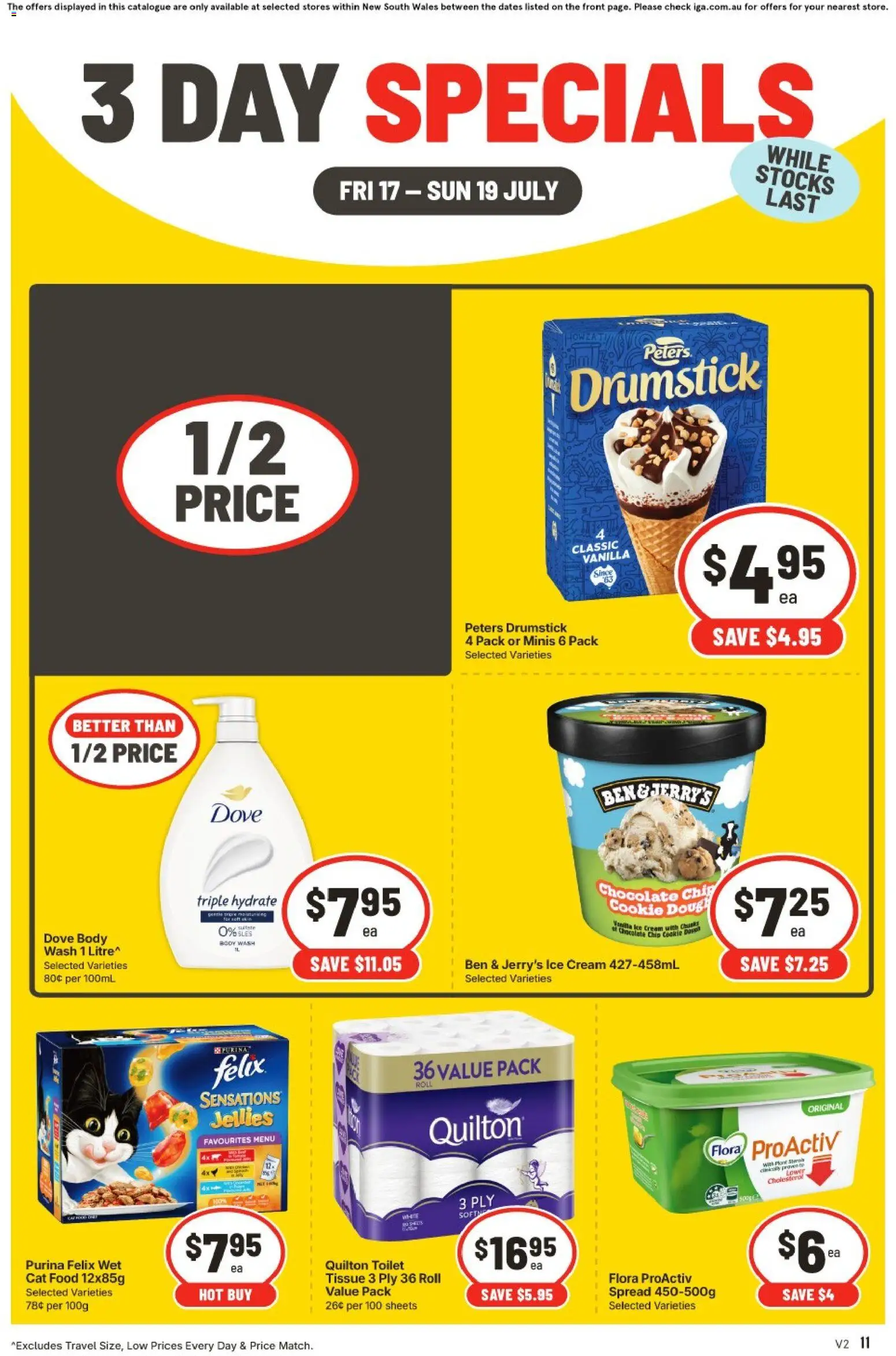 IGA catalogue - valid from 17/07/2026 | Page: 2 | Products: Toilet, Chocolate, Cream, Ice cream