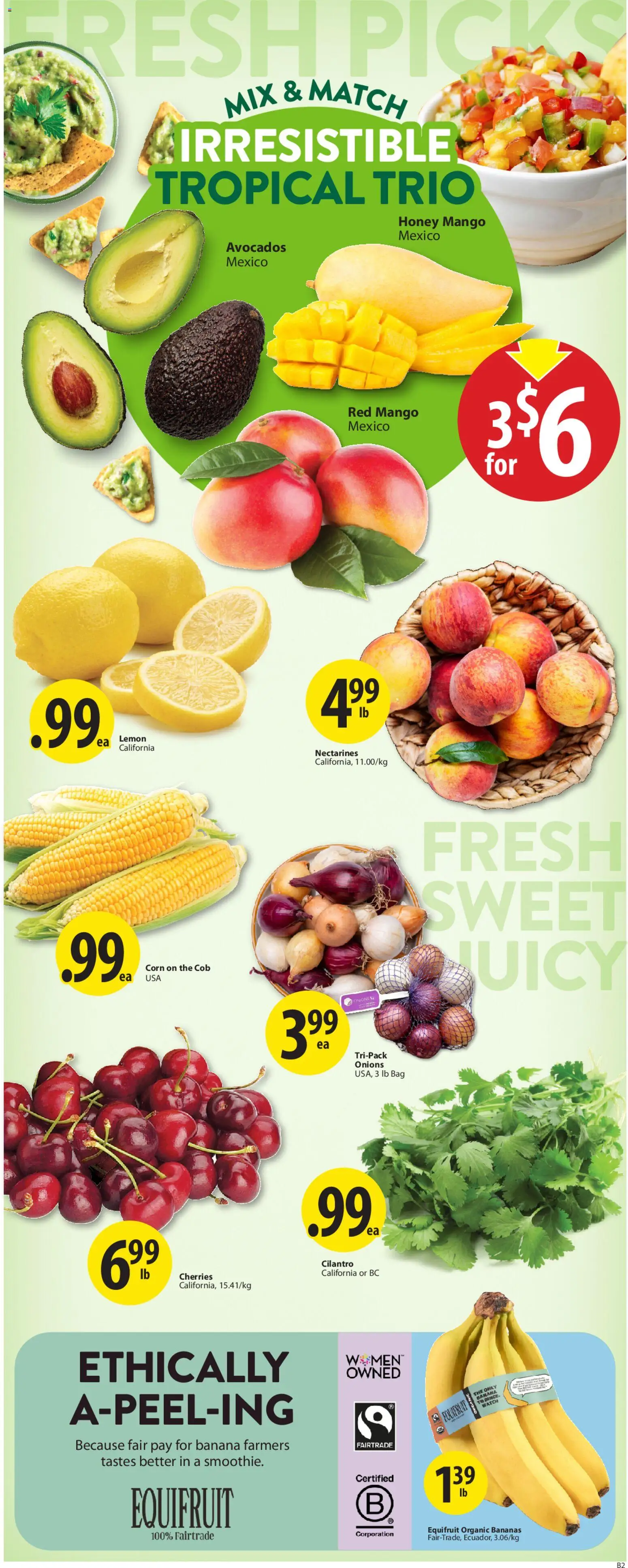 Save on foods flyer valid from 21.05.2026 | Page: 4 | Products: Watch, Bag, Bananas