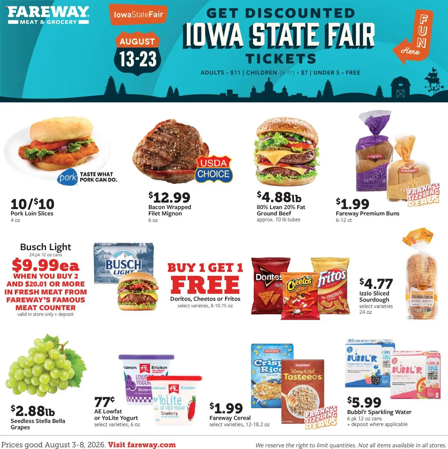 Fareway Weekly Ad - valid from 08/03/2026 | Page: 1