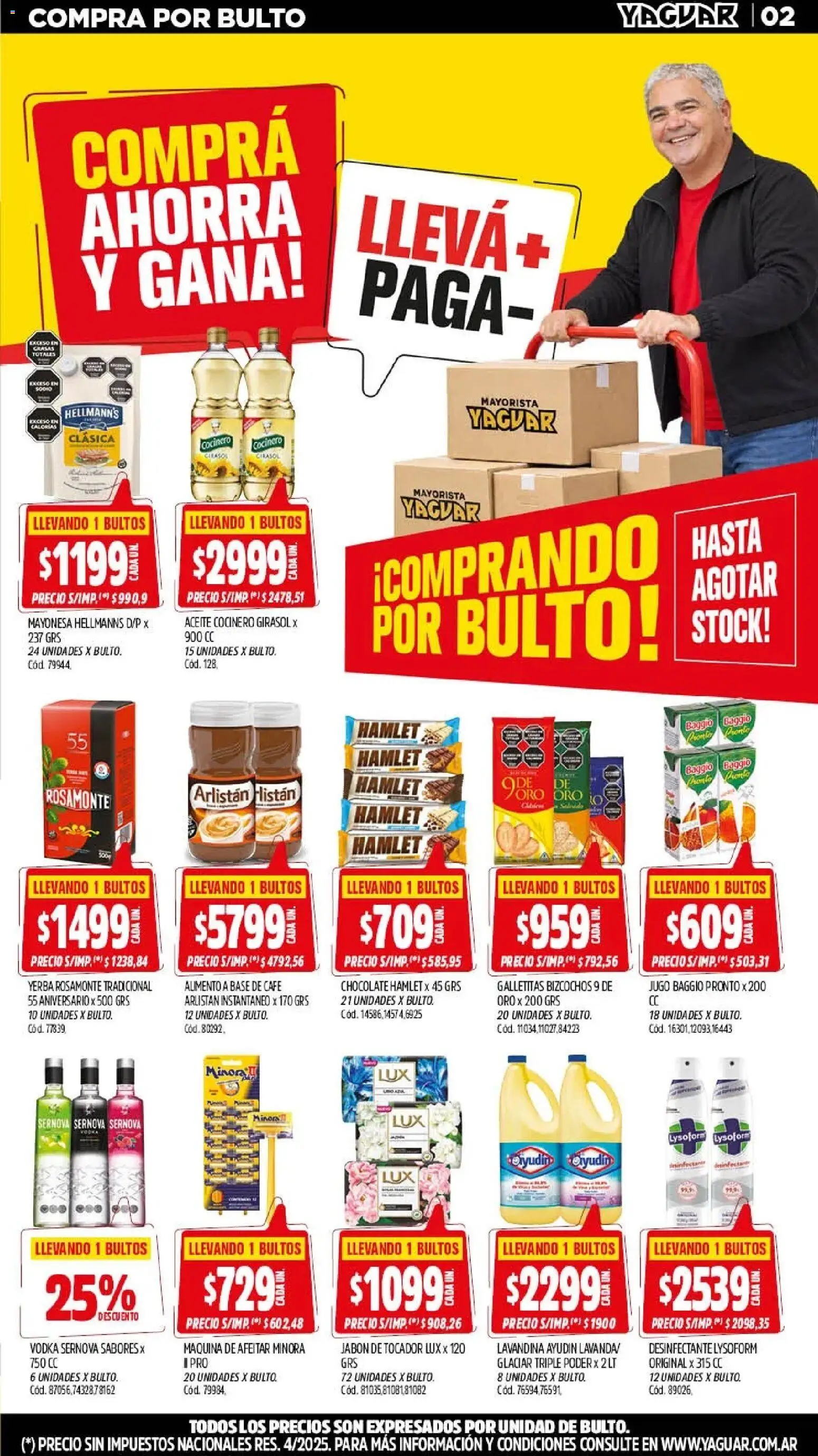 Yaguar - Oferta Semanal Salta │ válido desde el 17/07/2026 | Página: 2 | Productos: Desinfectante, Mayonesa, Jabón, Chocolate