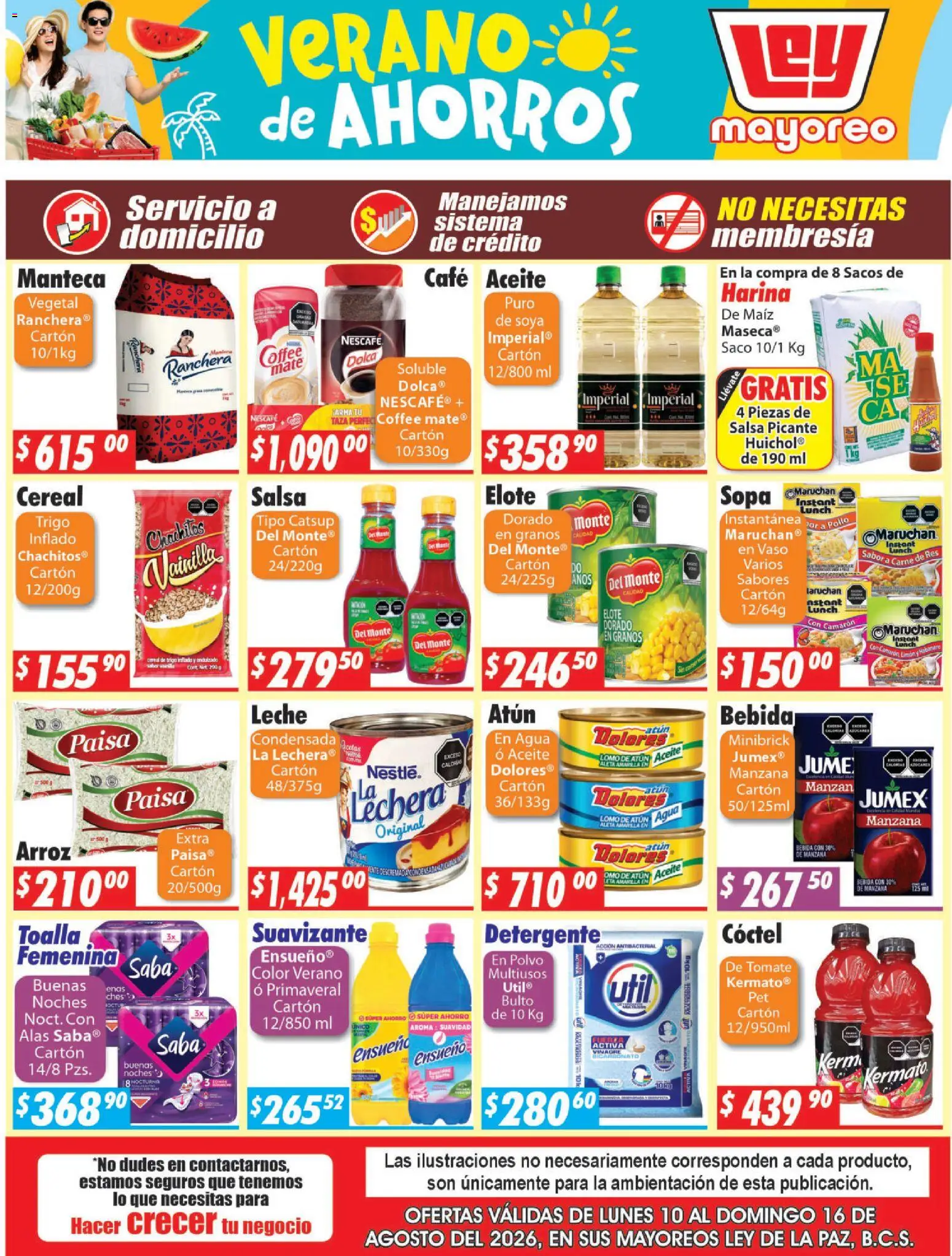 Nuevas ofertas de Casa Ley válidas en toda la República Mexicana desde el 10/08/2026. ¡Encuentra las mejores ofertas en Casa Ley folleto La Paz! | Página: 4 | Productos: Maíz, Taza, Agua, Vainilla