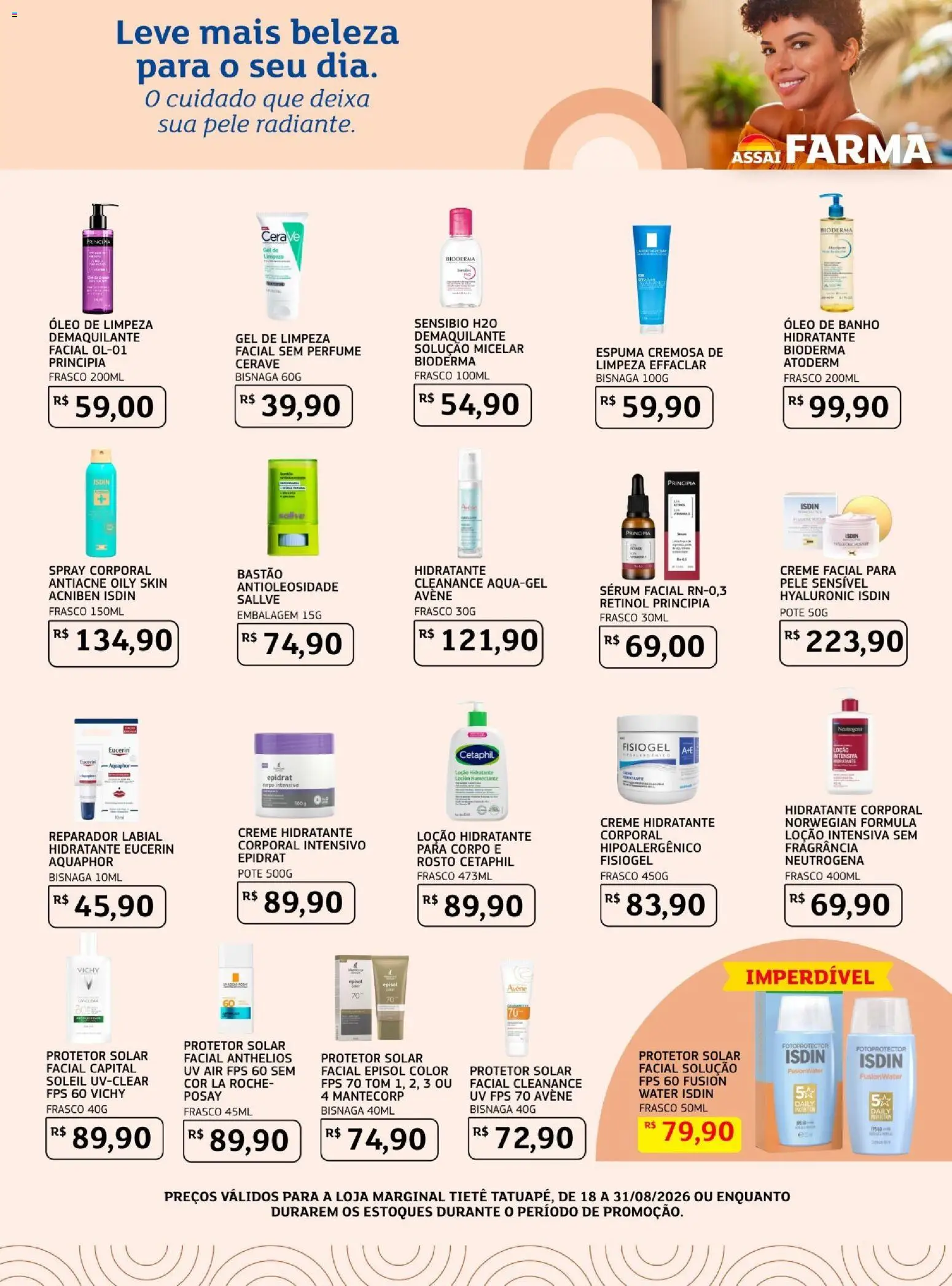 Assaí Atacadista Folheto - válido de 17/08/2026 | Página: 2 | Produtos: Fragrância, Protetor solar, Hidratante corporal, Pia