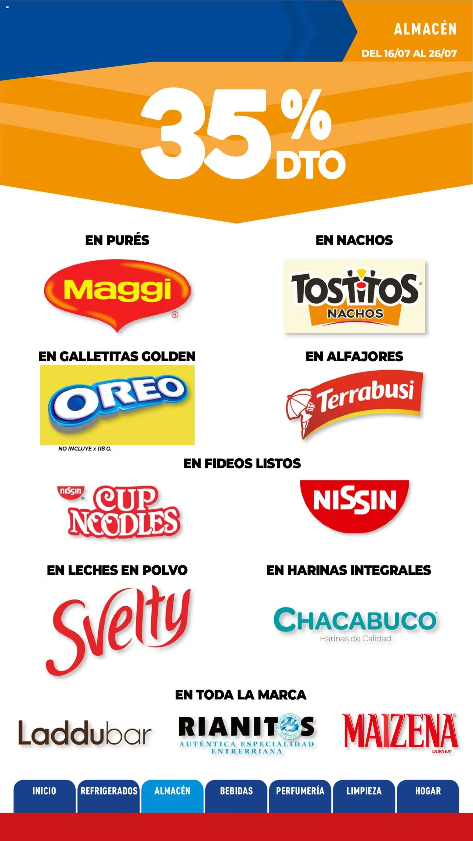 La Anonima catálogo │ válido desde el 16/07/2026 | Página: 9 | Productos: Galletitas, Polvo, Fideos