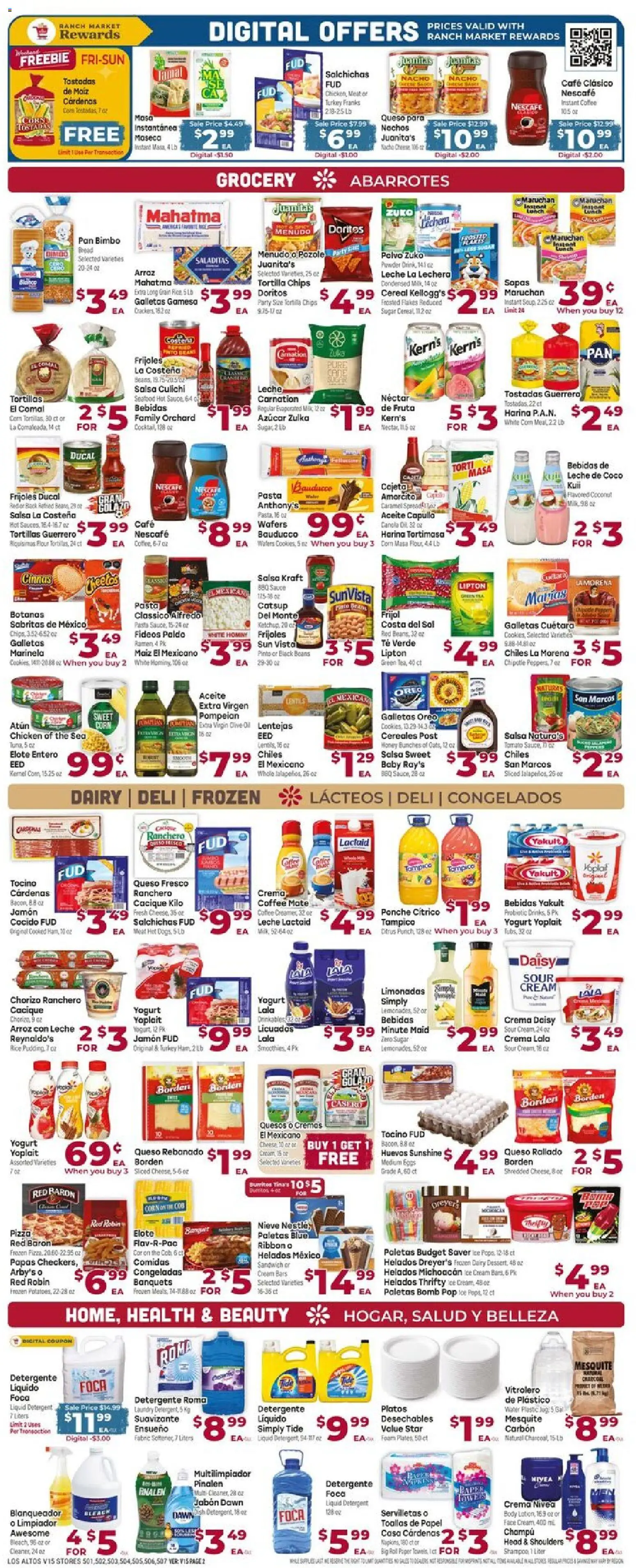 Cardenas Weekly Ad - AZ - valid from 17.06.2026 | Page: 2 | Products: Powder, Coffee, Pizza, Rice