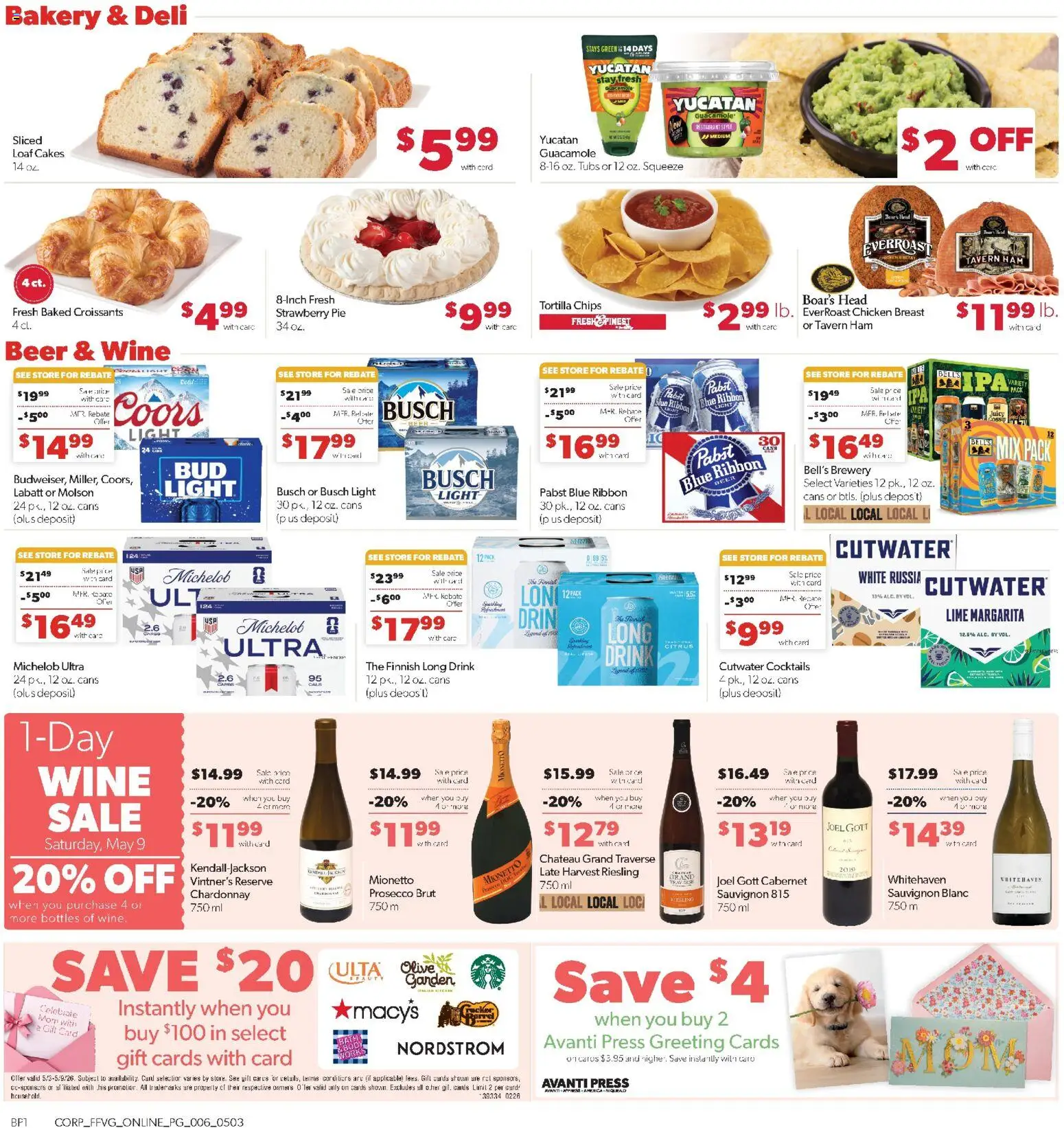 Family Fare Weekly Ad - MI - valid from 03.05.2026 | Page: 9 | Products: Press, Ham, Beer, Chips
