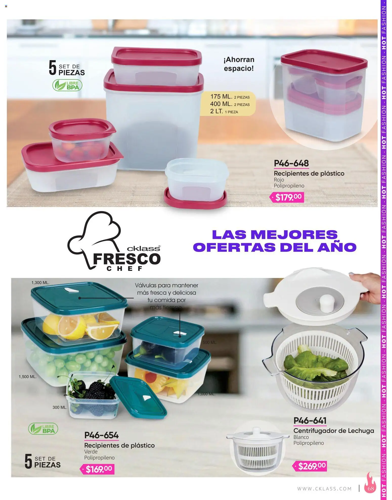 Nuevas ofertas de Cklass válidas en toda la República Mexicana desde el 03/08/2026. ¡Encuentra las mejores ofertas en Cklass catálogo Hot Fashion Ropa! | Página: 69 | Productos: Lechuga