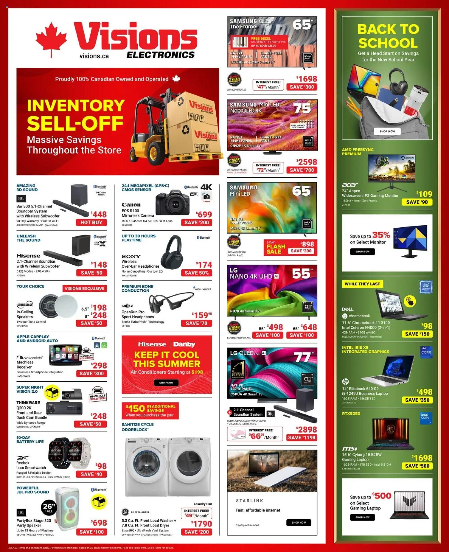 Visions flyer valid from Jul 31, 2026 | Page: 1 | Products: Smartphone, Tv, Camera, Speaker