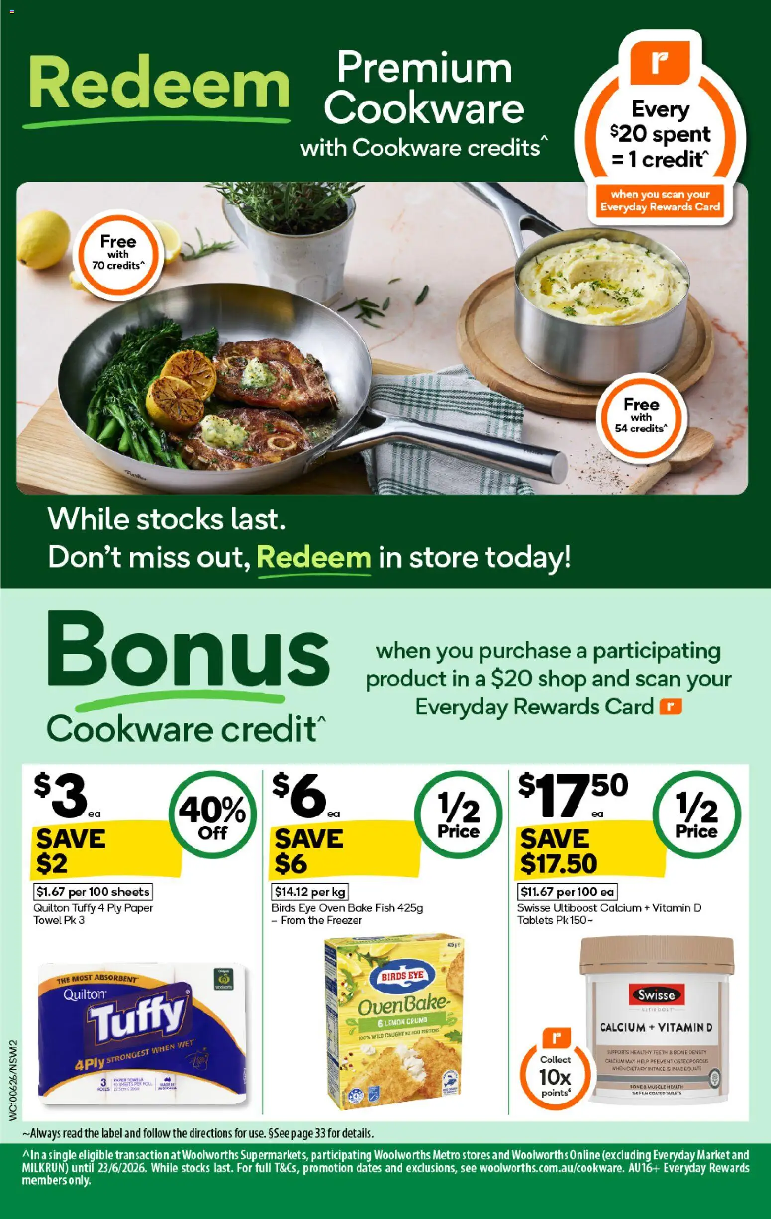 Woolworths catalogue - valid from 10.06.2026 | Page: 12 | Products: Cookware, Freezer, Oven, Tablets