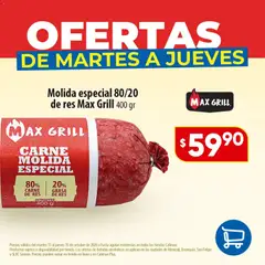 Vista previa de Calimax folleto Ofertas de martes a jueves - carne, nuevo folleto de la tienda, válido en México a partir del 13/10/2026