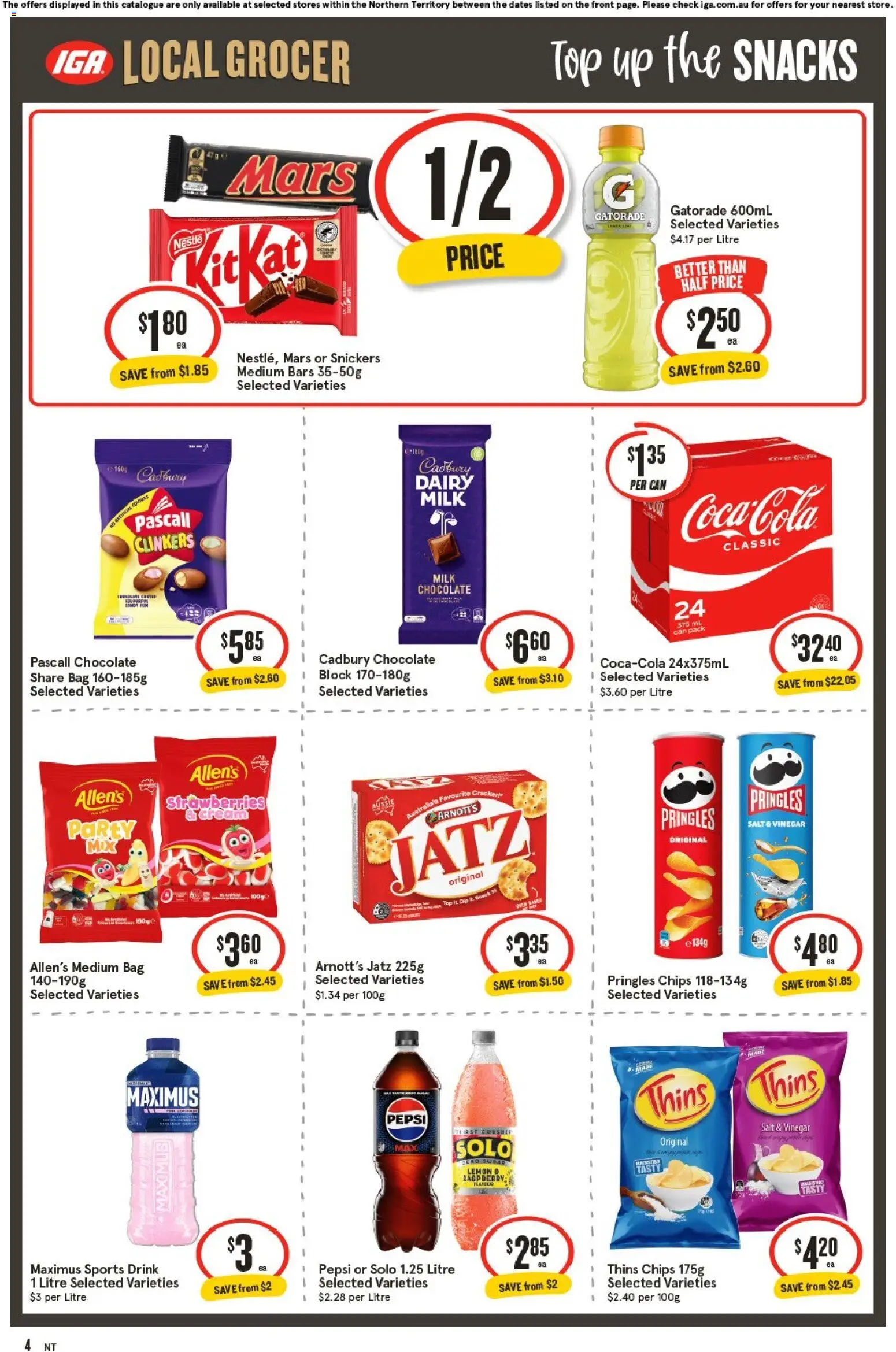 IGA catalogue - valid from 02/09/2026 | Page: 5 | Products: Dairy, Cream, Lemon, Sports drink