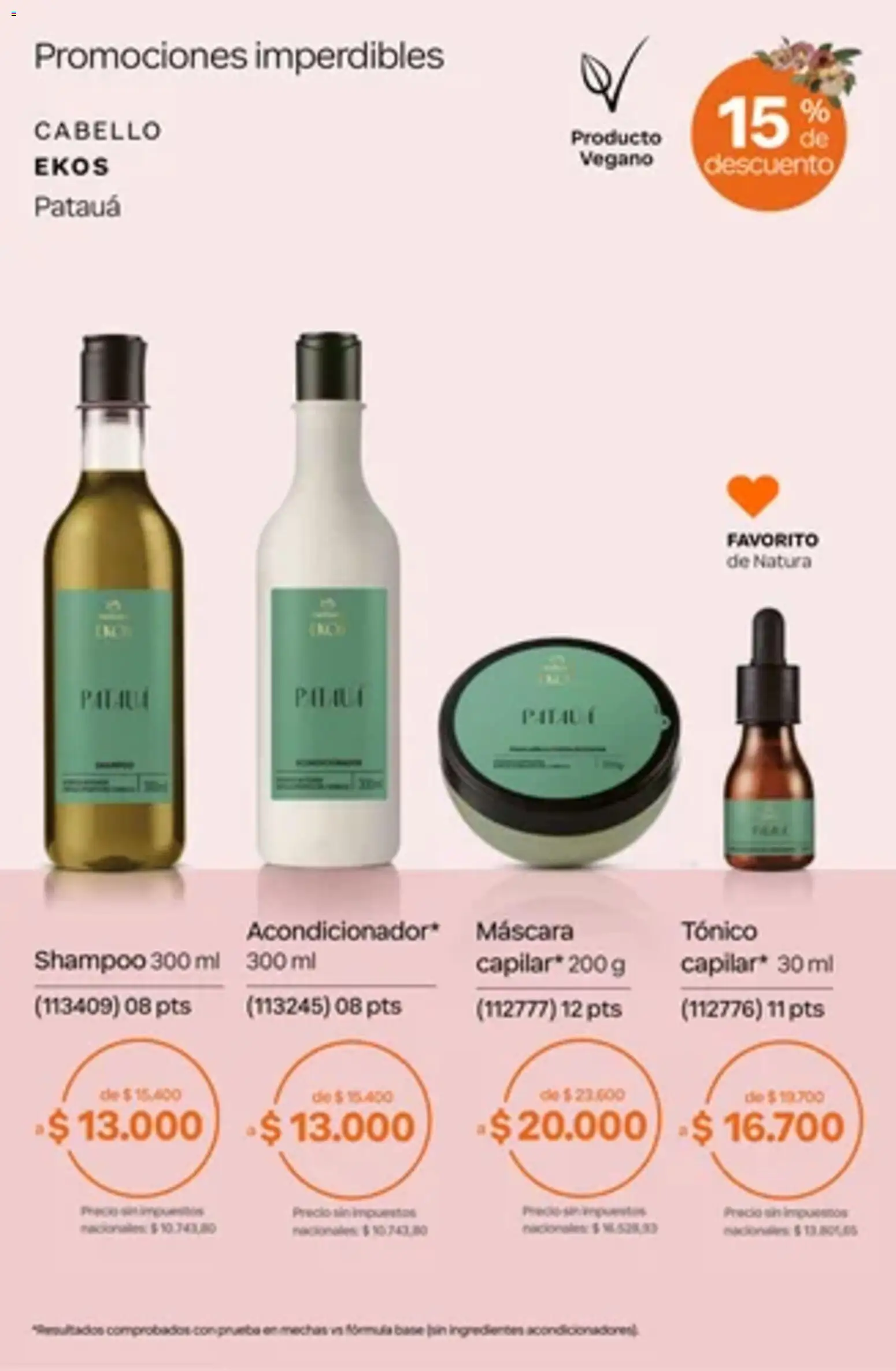 Catálogo Natura Ciclo 14 │ válido desde el 01/10/2026 | Página: 72 | Productos: Máscara, Shampoo, Ingredientes