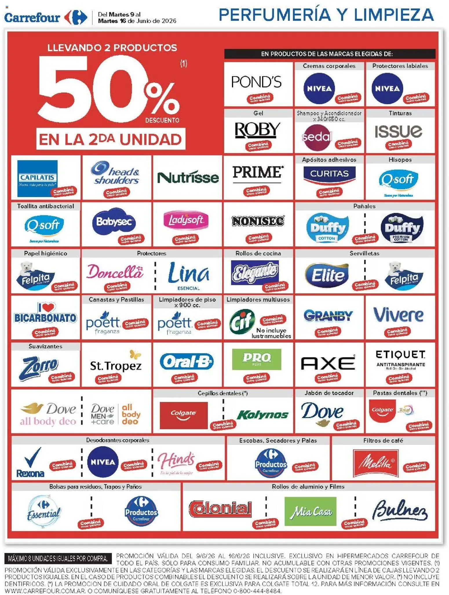 Carrefour ofertas │ válido desde el 09.06.2026 | Página: 21 | Productos: Lustramuebles, Sobre, Acondicionador, Antitranspirante