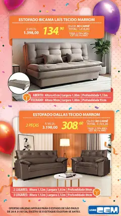 Lojas Cem - Ofertas atuais - Pré-Visualização do folheto da loja Lojas Cem, válido de 20/07/2026 | Página: 93 | Produtos: Tecido, Carne
