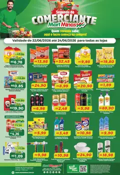Mart Minas ofertas Segunda do Comerciante - Pré-Visualização do folheto da loja Mart Minas, válido de 22/06/2026