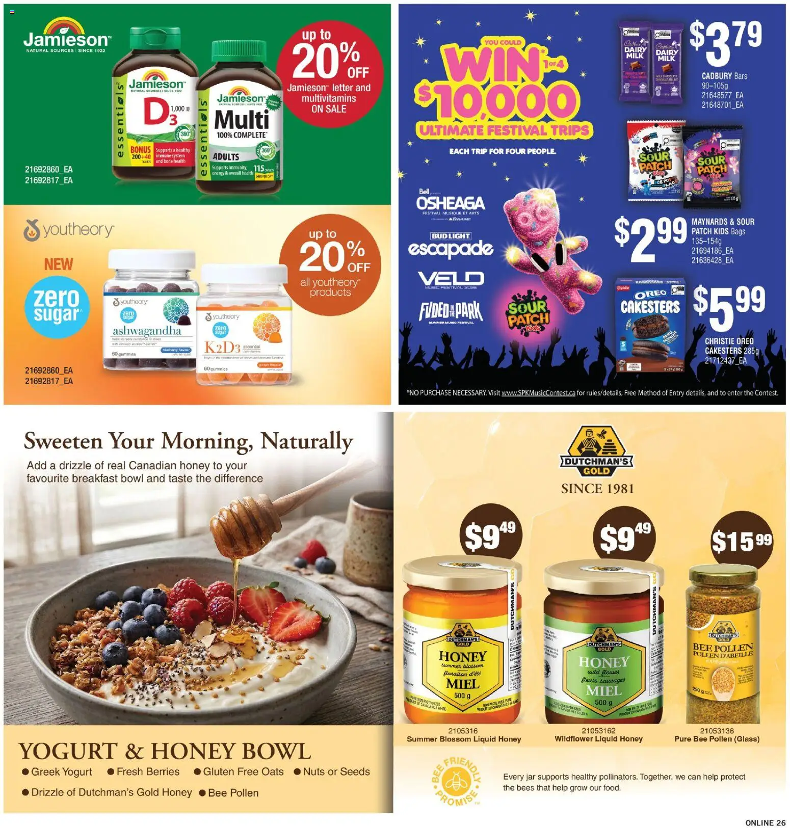 Fortinos flyer valid from 21.05.2026 | Page: 26 | Products: Nuts, Milk, Yogurt, Chocolate