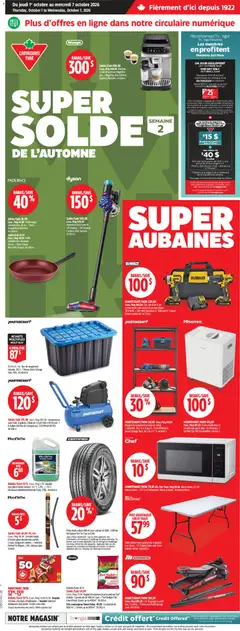 Preview of Canadian Tire circulaire from shop Canadian Tire valid from Oct 1, 2026