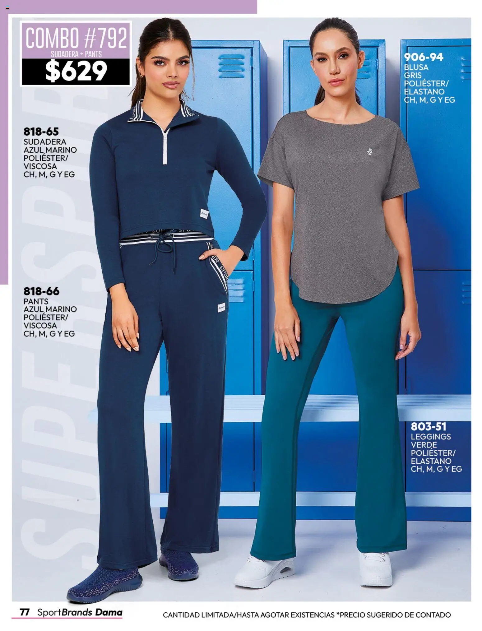 Nuevas ofertas de Cklass válidas en toda la República Mexicana desde el 08/07/2026. ¡Encuentra las mejores ofertas en Cklass catálogo Sportbrands dama! | Página: 78 | Productos: Blusa, Leggings, Sudadera, Pants
