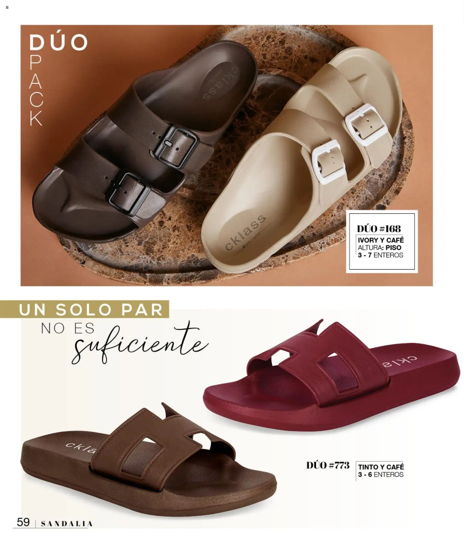 Nuevas ofertas de Cklass válidas en toda la República Mexicana desde el 08/07/2026. ¡Encuentra las mejores ofertas en Cklass catálogo Sandalias! | Página: 66 | Productos: Café