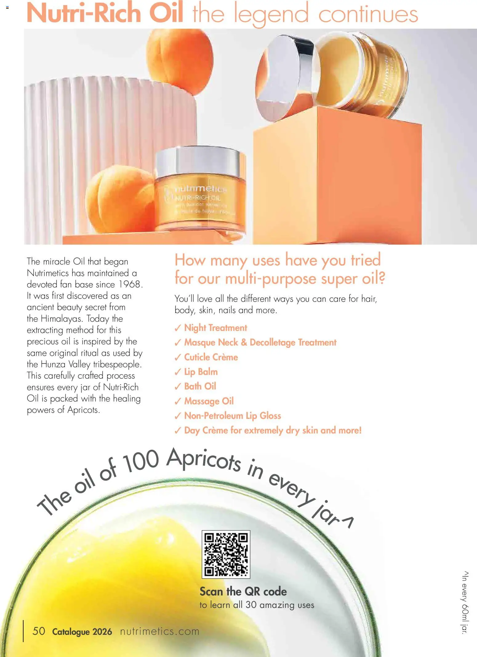 Nutrimetics catalogue - valid from 01/01/2026 | Page: 50 | Products: Bath, Lip gloss, Oil, Lip balm