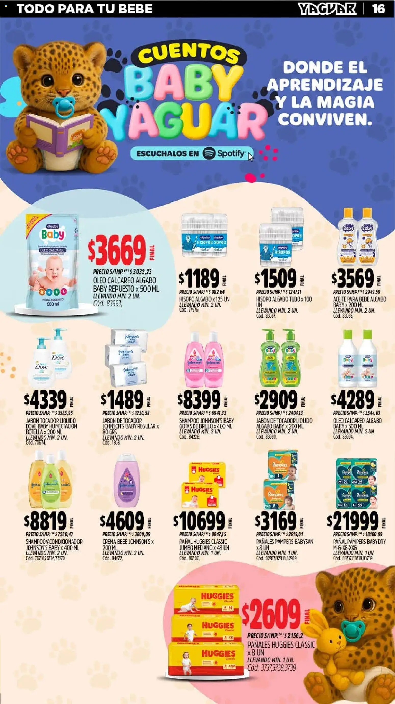 Yaguar - Oferta Semanal Salta │ válido desde el 25.05.2026 | Página: 16 | Productos: Aceite, Shampoo, Jabón, Crema