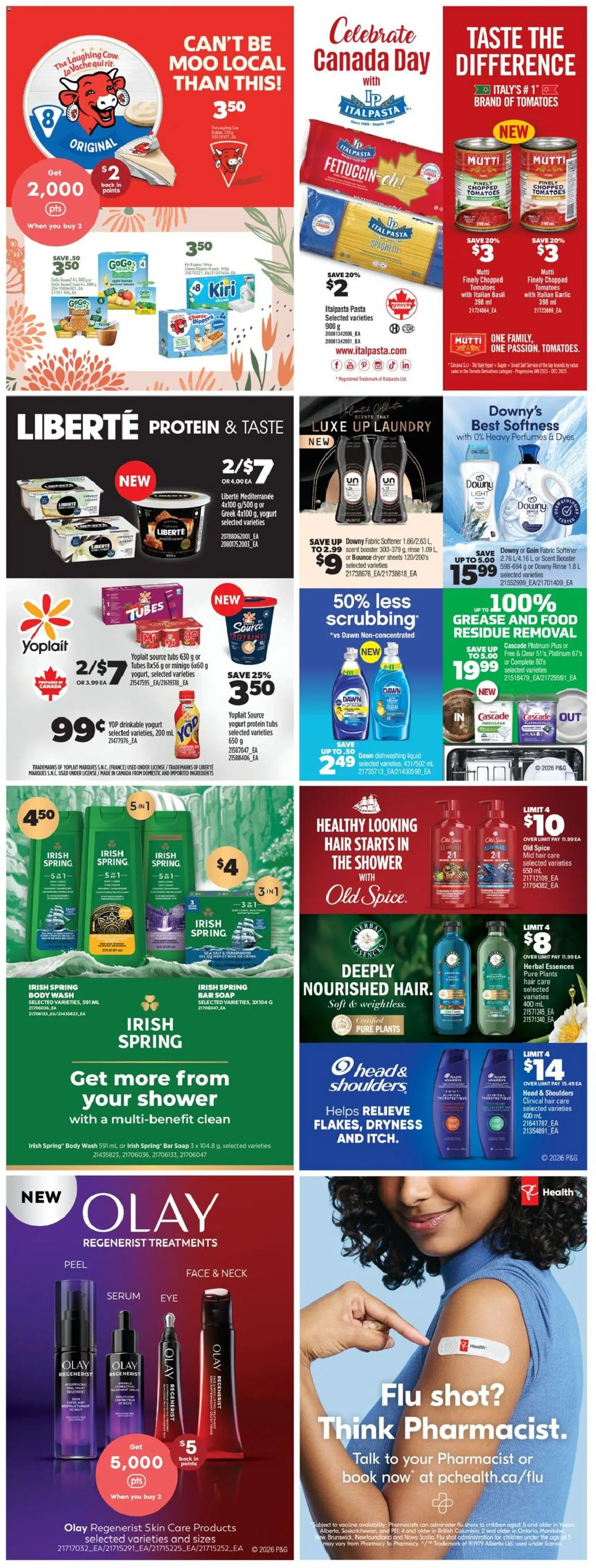 Real Canadian Superstore flyer valid from 11.06.2026 | Page: 44 | Products: Fabric softener, Shower, Cheese, Yogurt