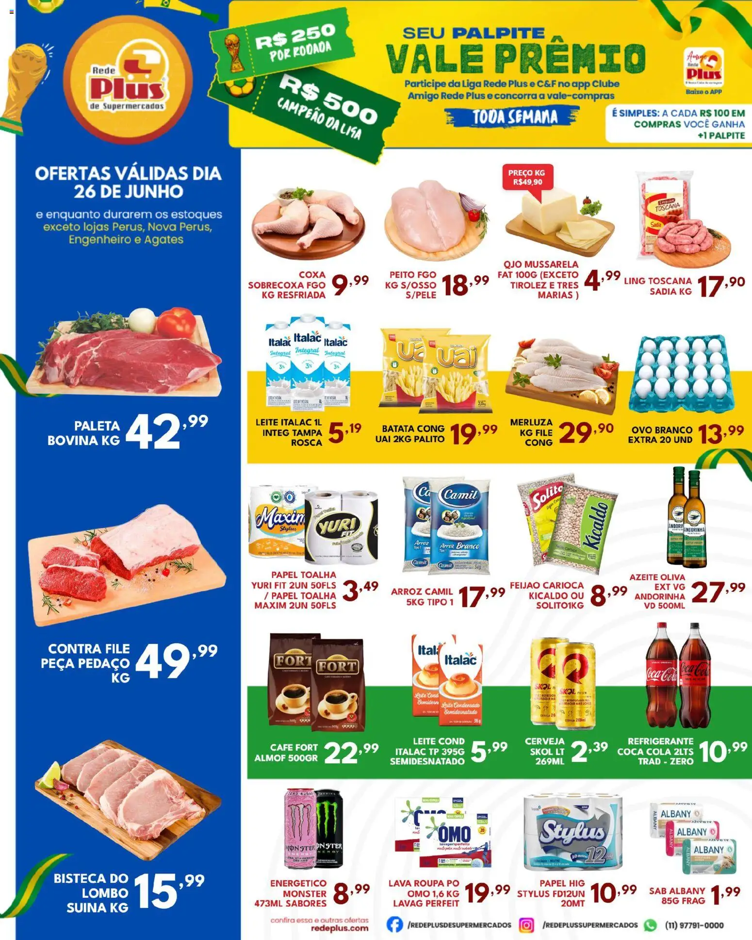 Rede Plus Supermercados Folheto - válido de 26/06/2026 | Página: 1