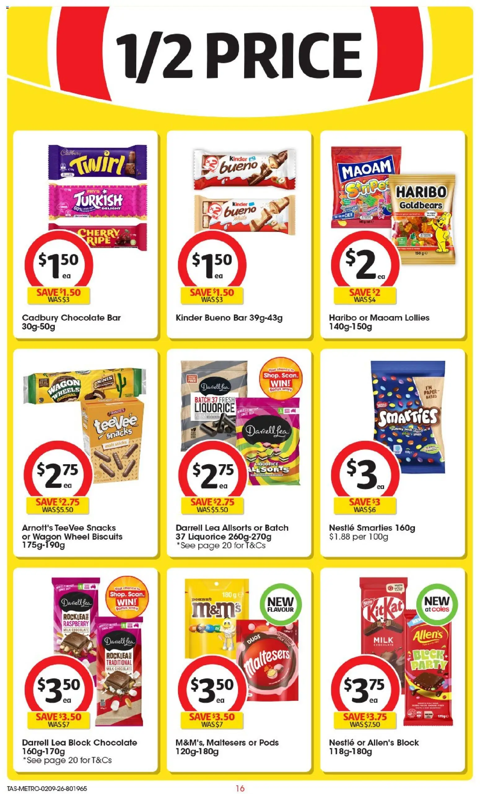 Coles catalogue - valid from 02/09/2026 | Page: 17 | Products: Snacks, Biscuits, Raspberry, Chocolate bar