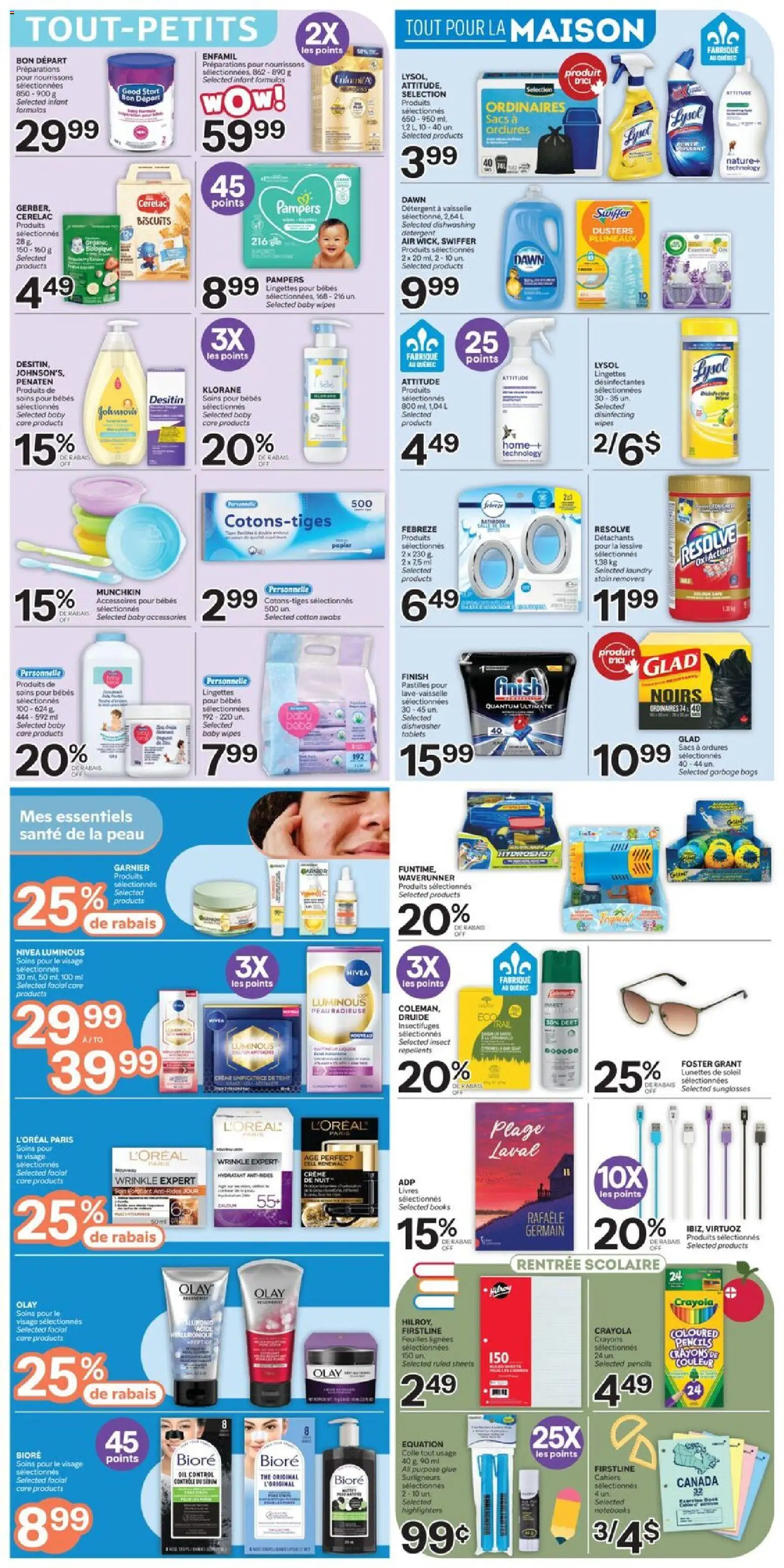 Brunet flyer valid from Jul 23, 2026 | Page: 6 | Products: Garbage bags, Dishwasher, Detergent, Books