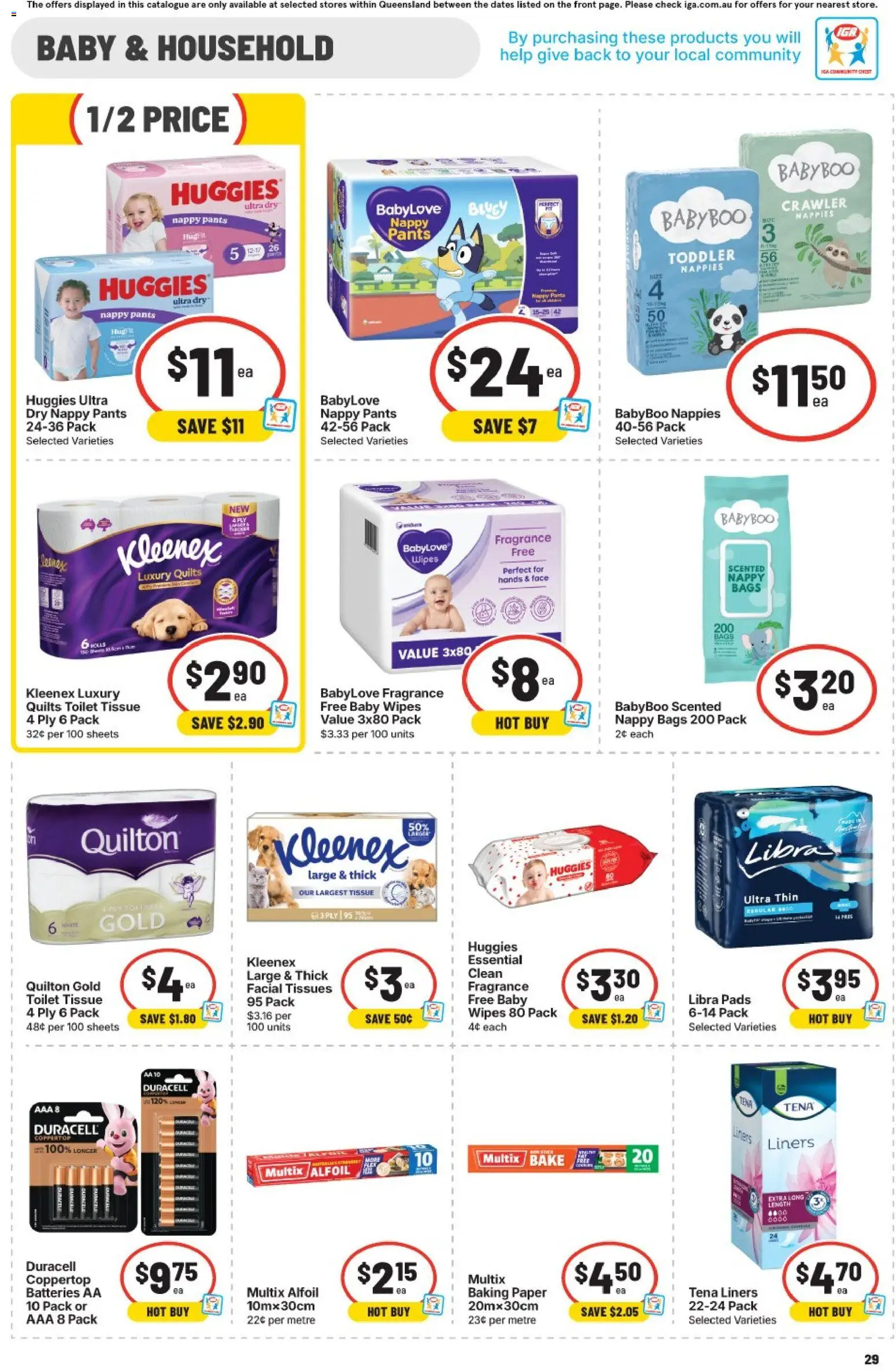 IGA catalogue - valid from 03.06.2026 | Page: 29 | Products: Toilet, Nappies, Pants, Tissues