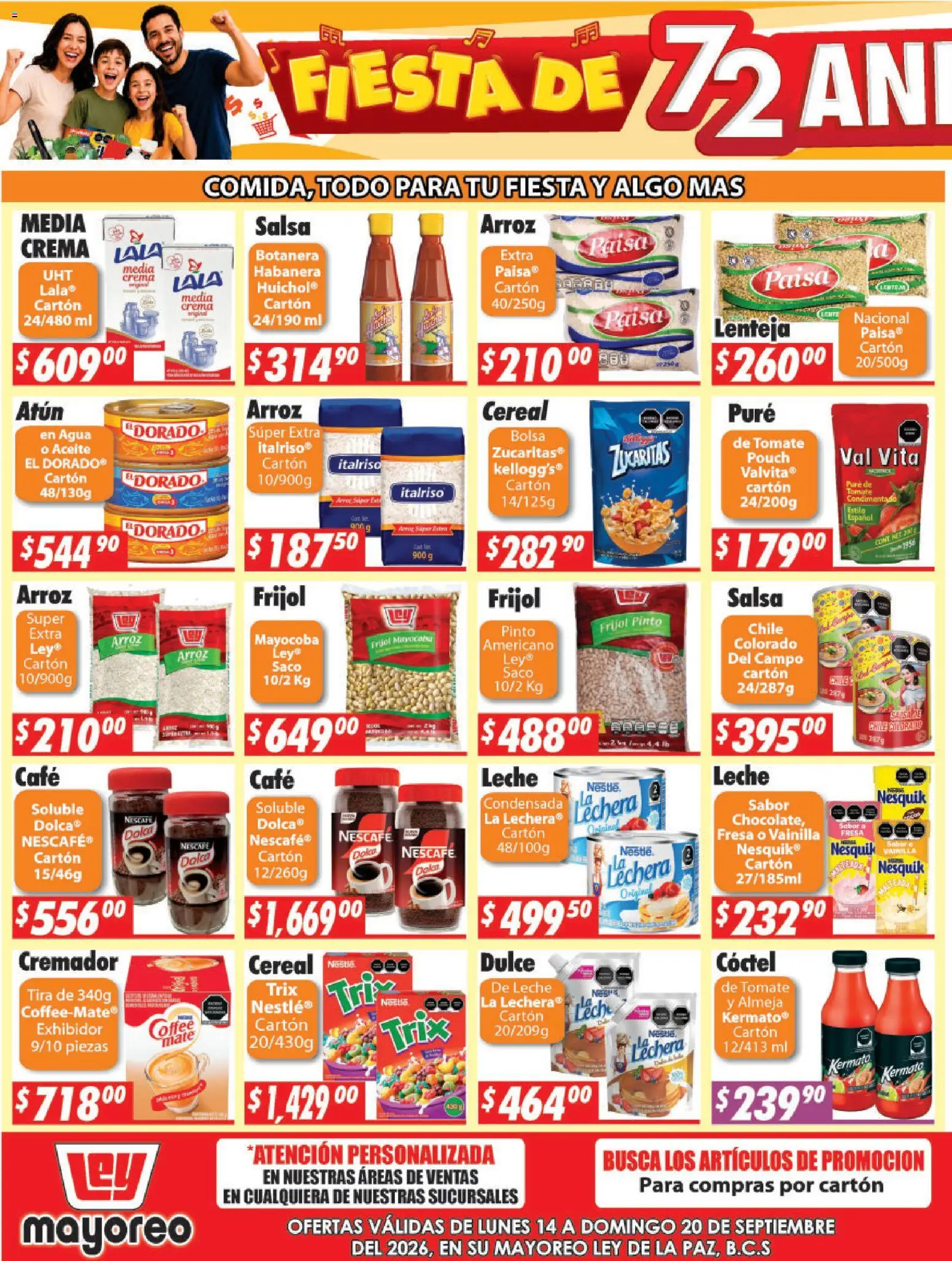Nuevas ofertas de Casa Ley válidas en toda la República Mexicana desde el 14/09/2026. ¡Encuentra las mejores ofertas en Casa Ley folleto La Paz! | Página: 3