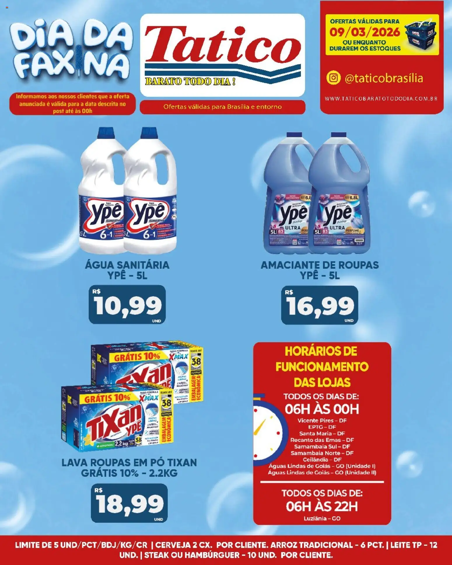 Tatico Folheto - válido de 09.03.2026 | Página: 14 | Produtos: Pó, Leite, Arroz, Amaciante