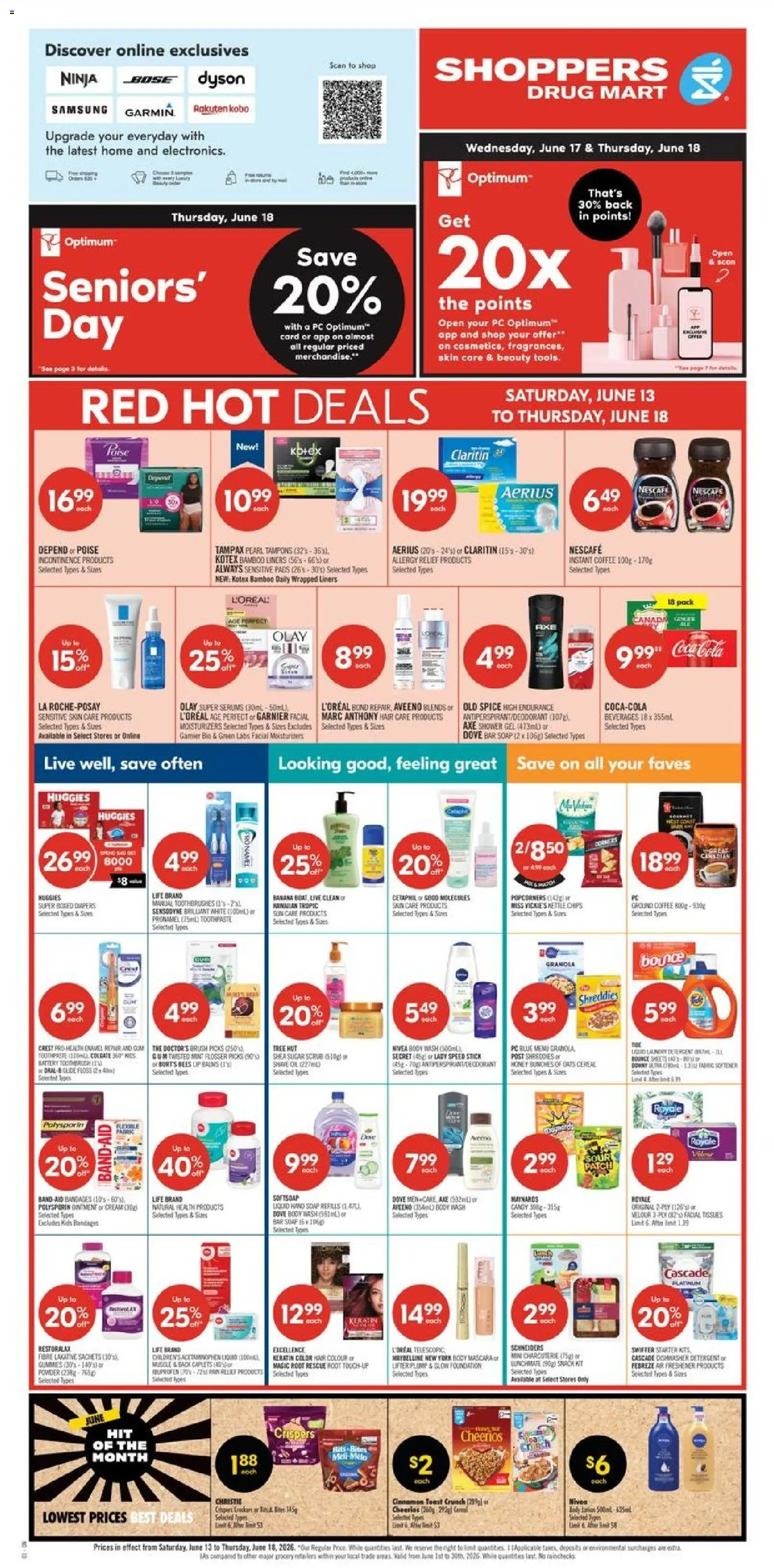 Shoppers flyer valid from 12.06.2026 | Page: 2 | Products: Chips, Brush, Soap, Toothpaste