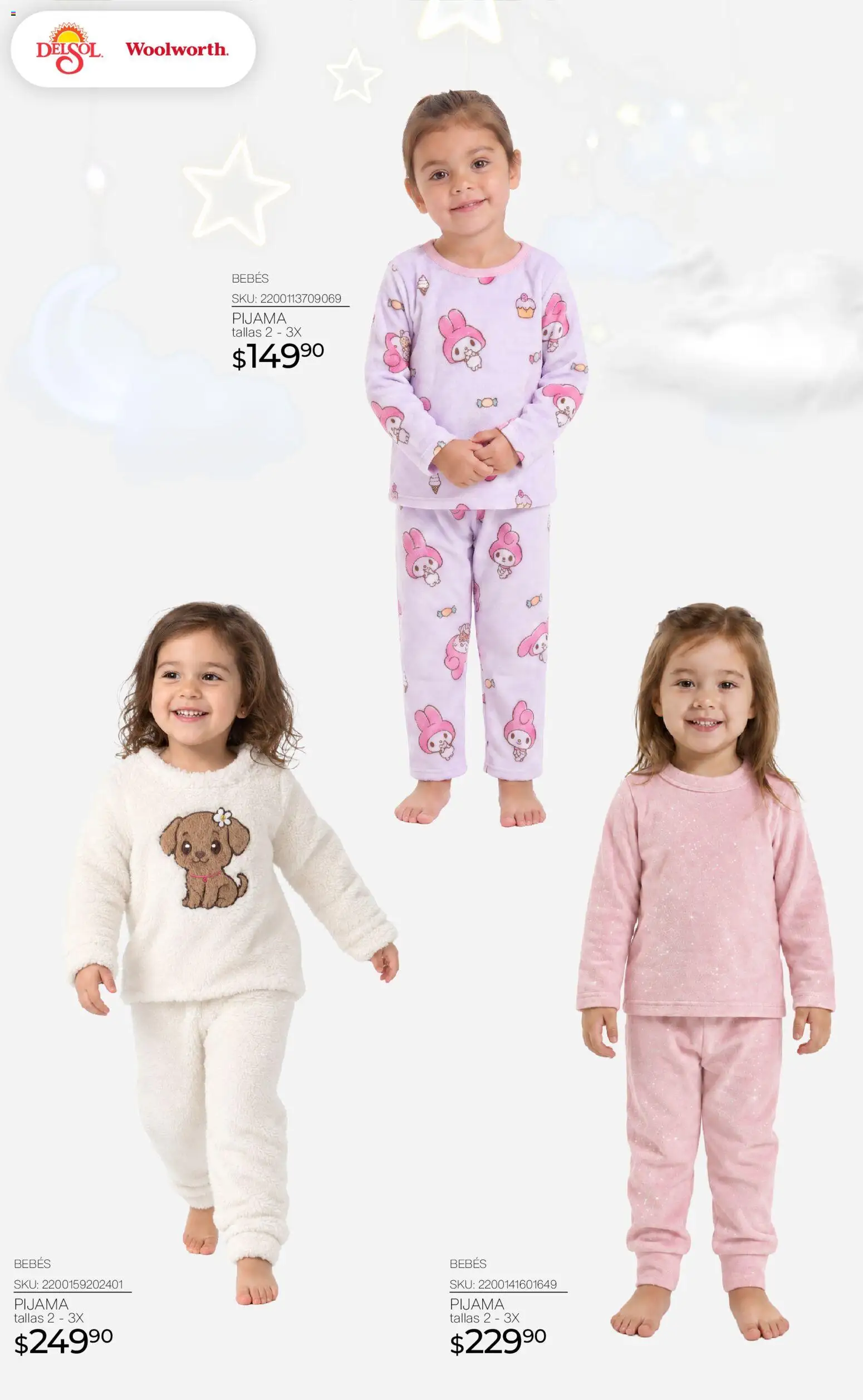 Nuevas ofertas de Del Sol y Woolworth válidas en toda la República Mexicana desde el 01/10/2026. ¡Encuentra las mejores ofertas en Del Sol y Woolworth catálogo Pijamas! | Página: 27