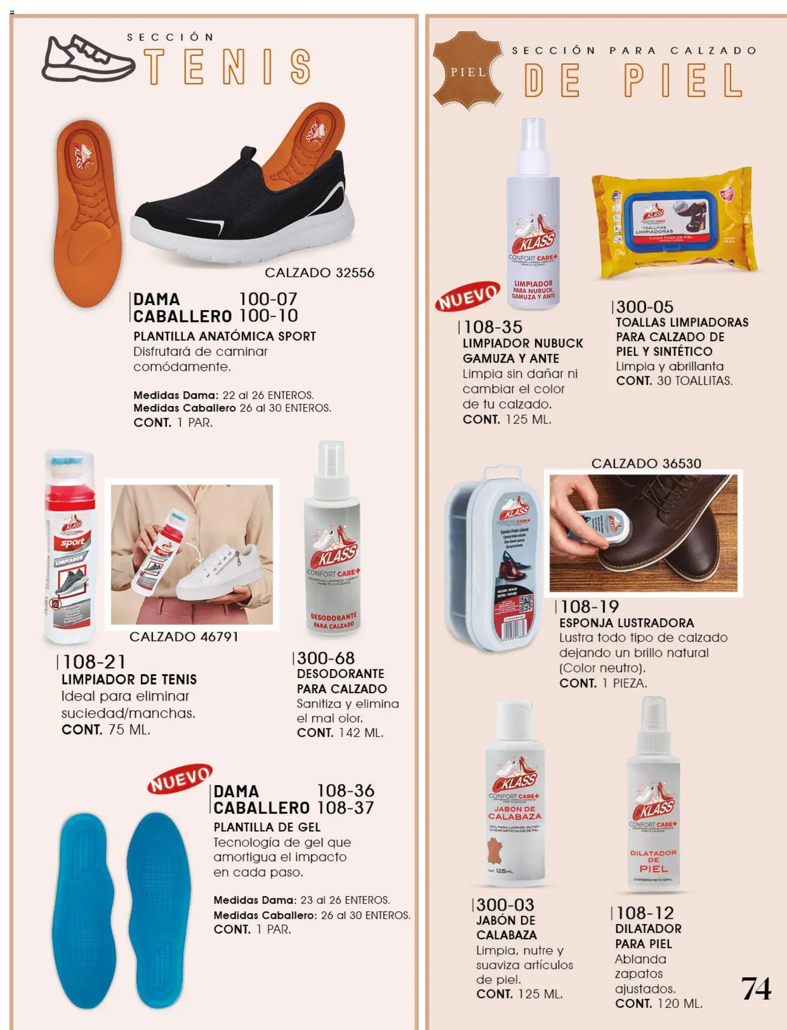 Nuevas ofertas de Cklass válidas en toda la República Mexicana desde el 08/07/2026. ¡Encuentra las mejores ofertas en Cklass catálogo Confort! | Página: 75 | Productos: Esponja, Zapatos, Toallas, Jabón