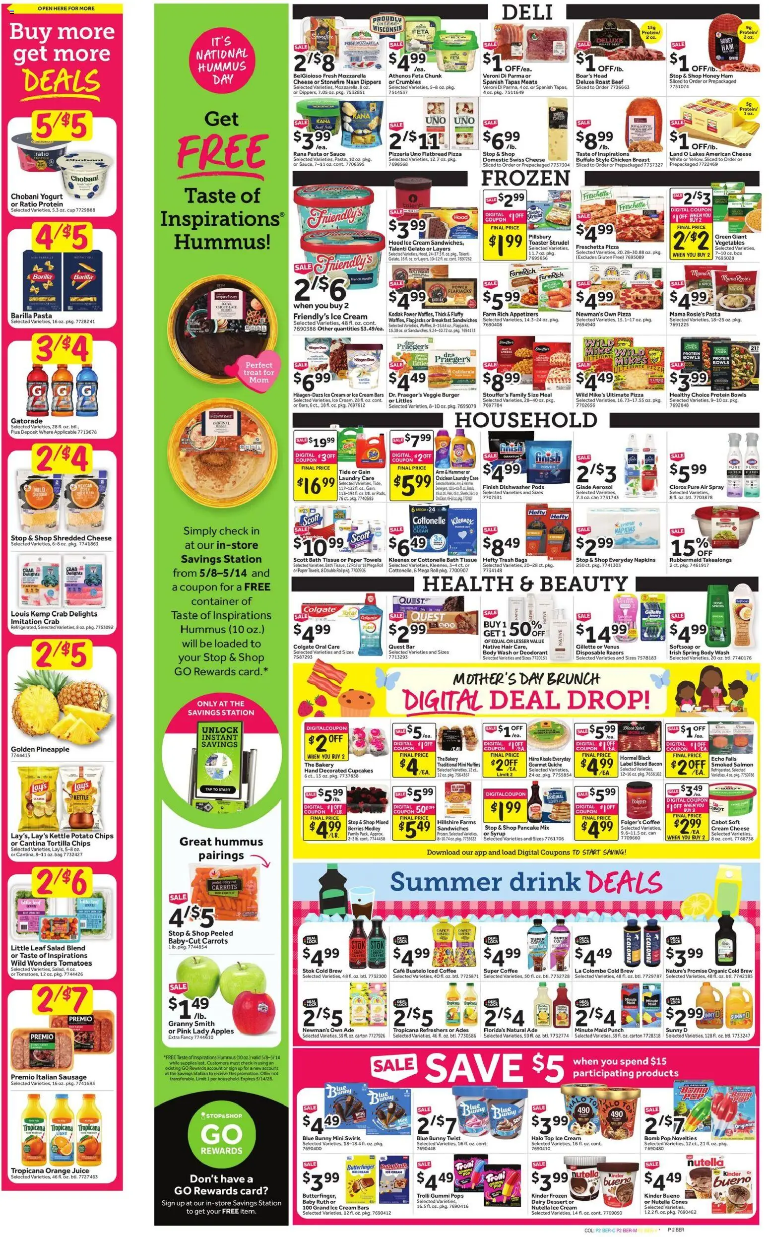 Stop & Shop Weekly Circular - CT - valid from 08.05.2026 | Page: 4 | Products: Bakery, Pineapple, Vegetables, Sausage