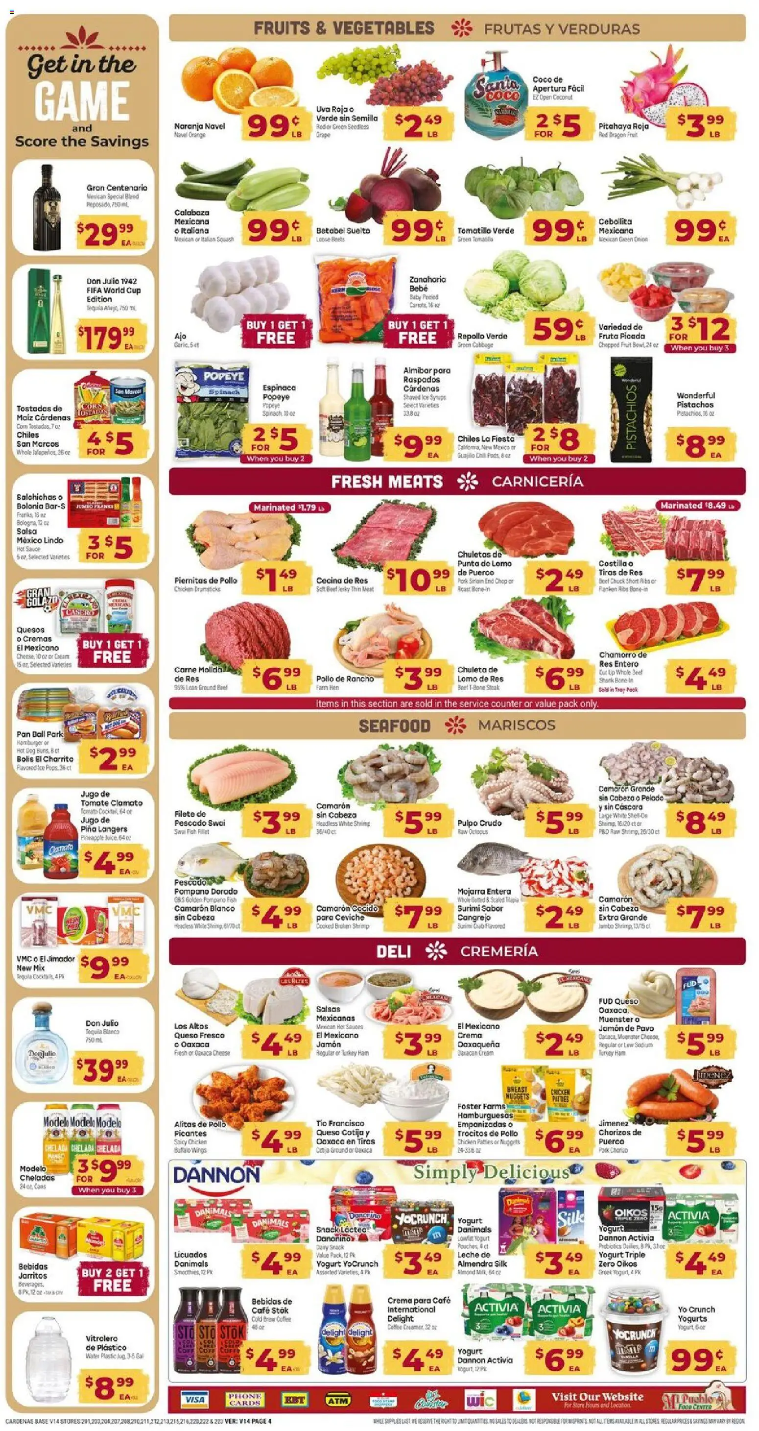 Cardenas Weekly Ad - valid from 10.06.2026 | Page: 4 | Products: Squash, Pan, Cream, Cabbage
